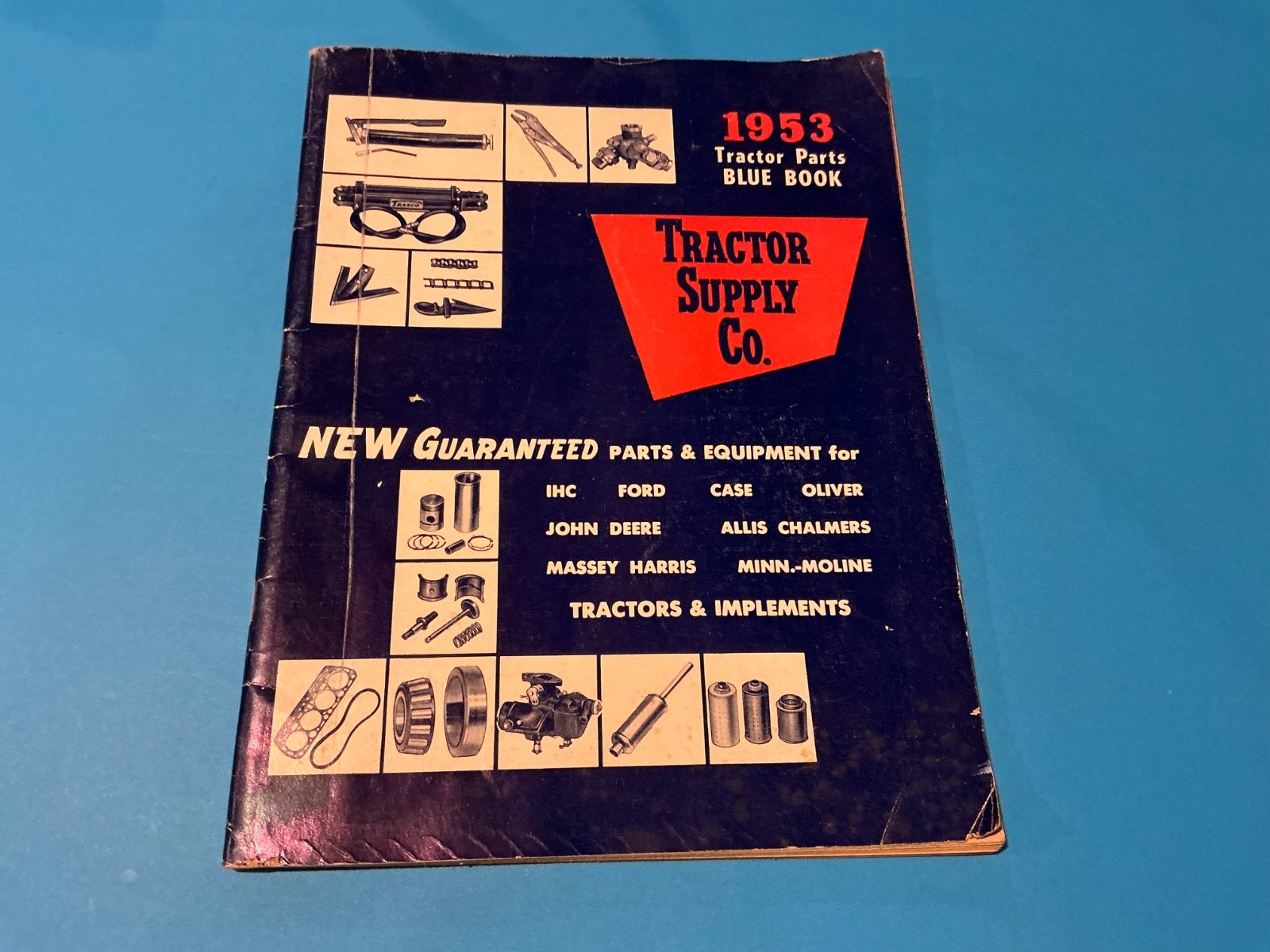 Vintage 1953 Tractor Supply Company Blue Book, Tractor Parts. PR11