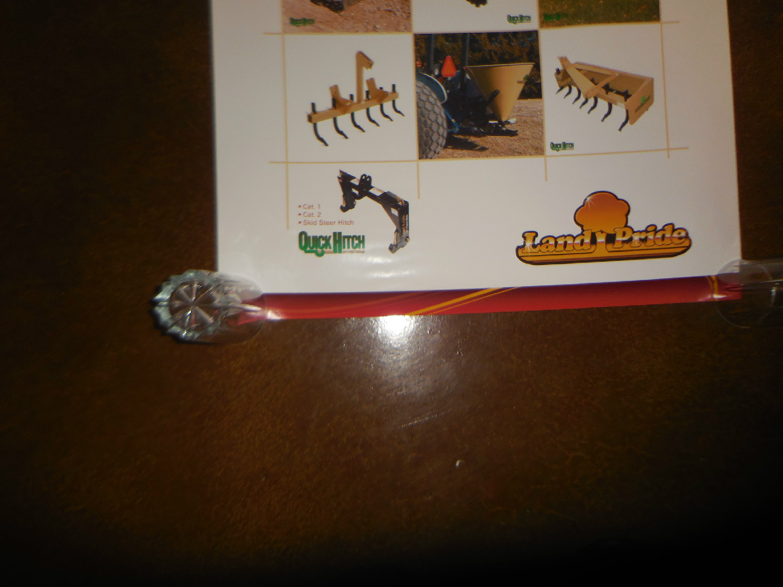 Original Land Pride Dealer Sales Poster Quick Hitch 13 Dirtworking 24&Prime; X 36&Prime; NOS
