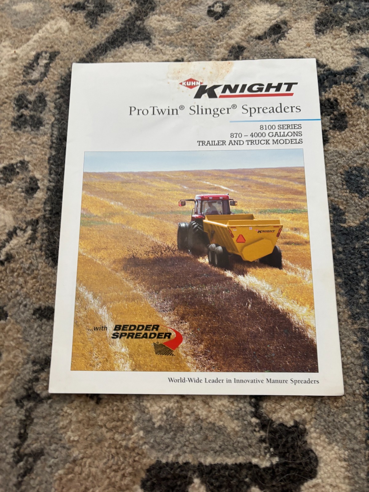 Knight Protwin Slinger 8100 Series Manure Spreaders Brochure FCCA25