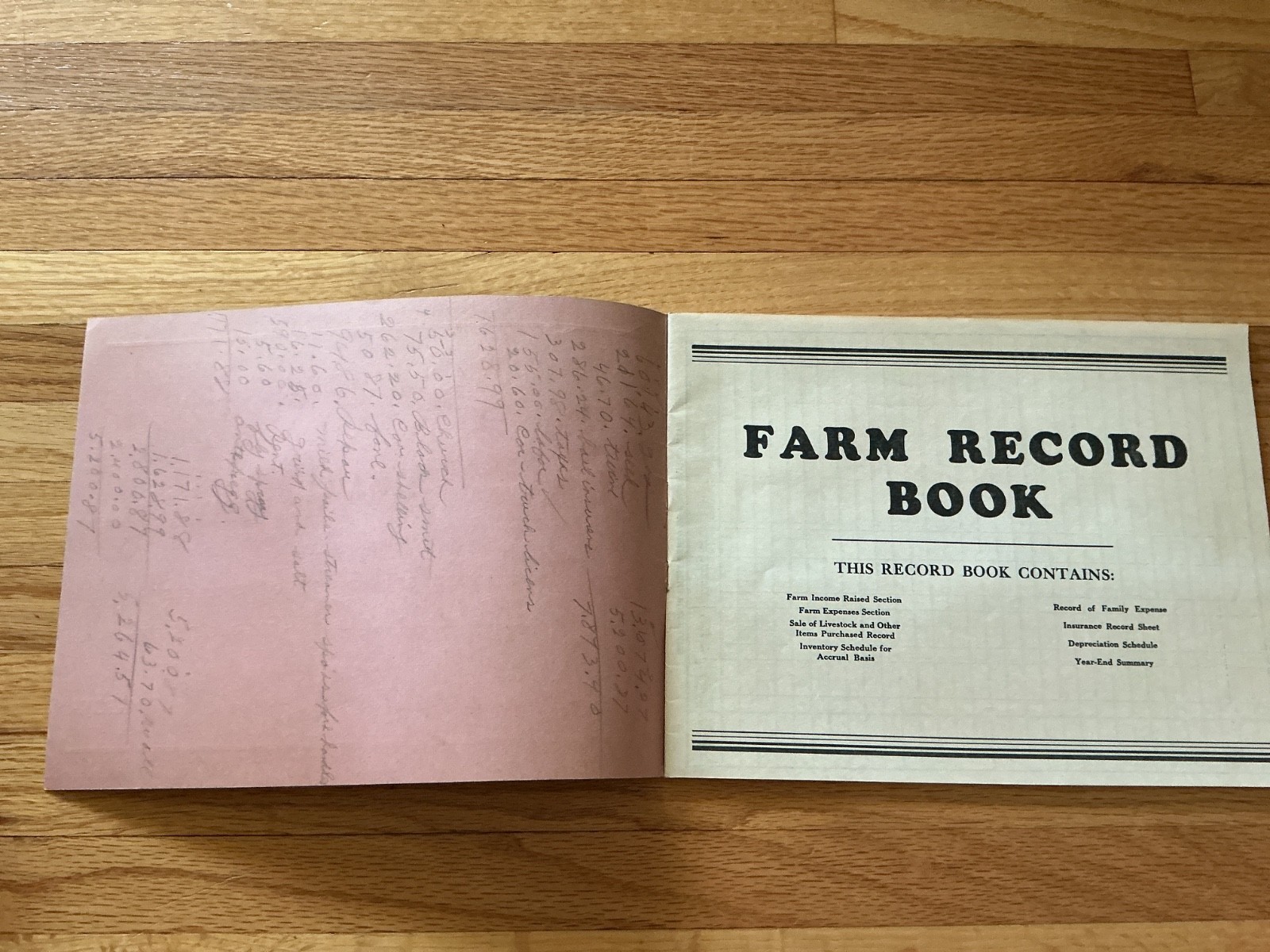 Vintage 1952 Farm Acct. Record Book – Gropel Hardware -Ivanhoe, Minnesota