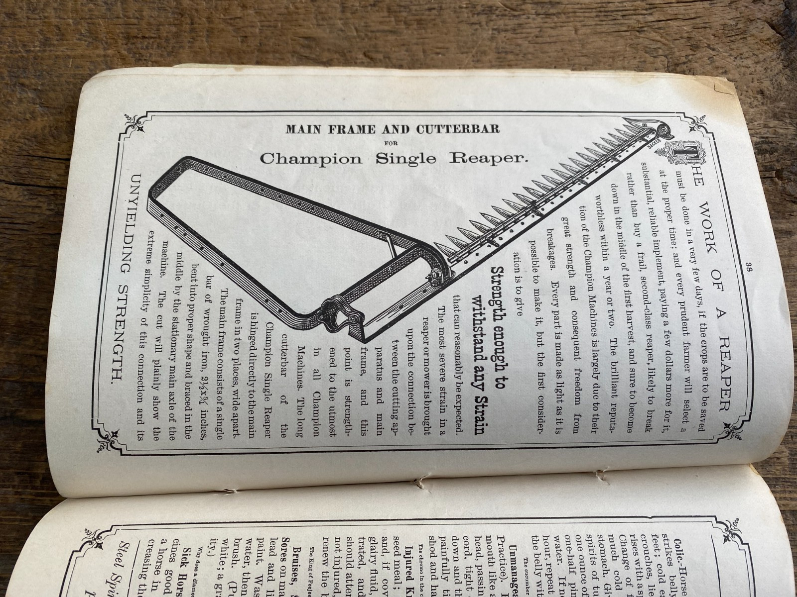ORIGINAL CHAMPION HORSE DRAWN HARVESTING MACHINES HANDBOOK FOR FARMERS 1882
