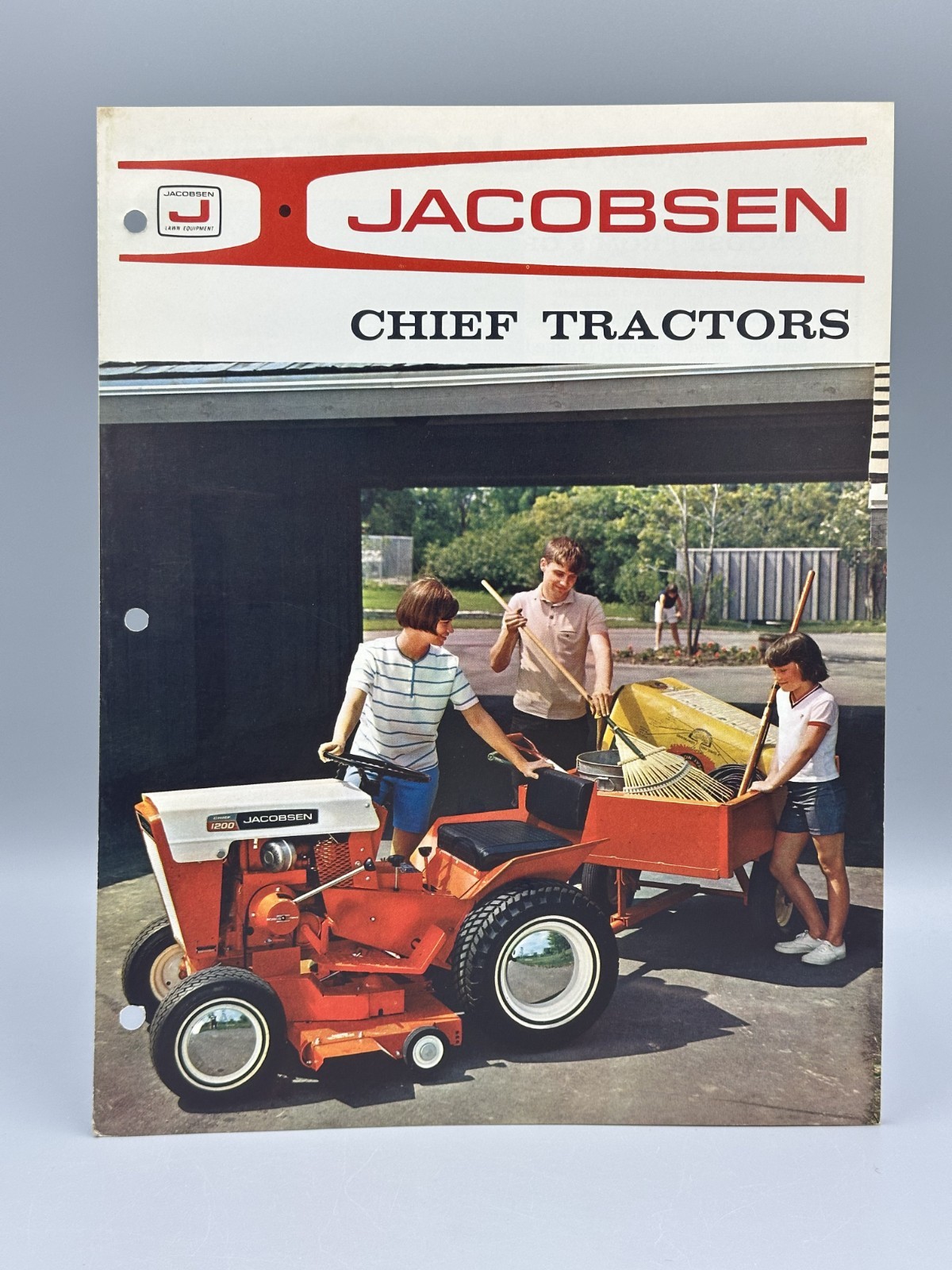 1967 JACOBSEN CHIEF TRACTORS Advertising Brochure LAWN & GARDEN Vintage