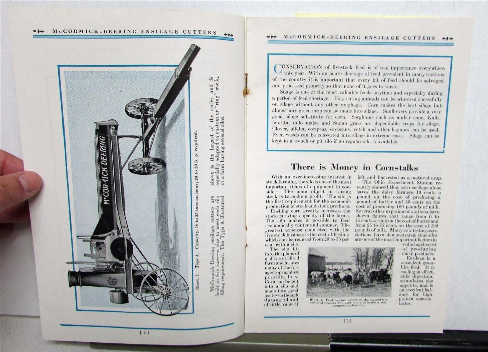 1934 International Harvester McCormick-Deering Ensilage Cutters Sales Mailer