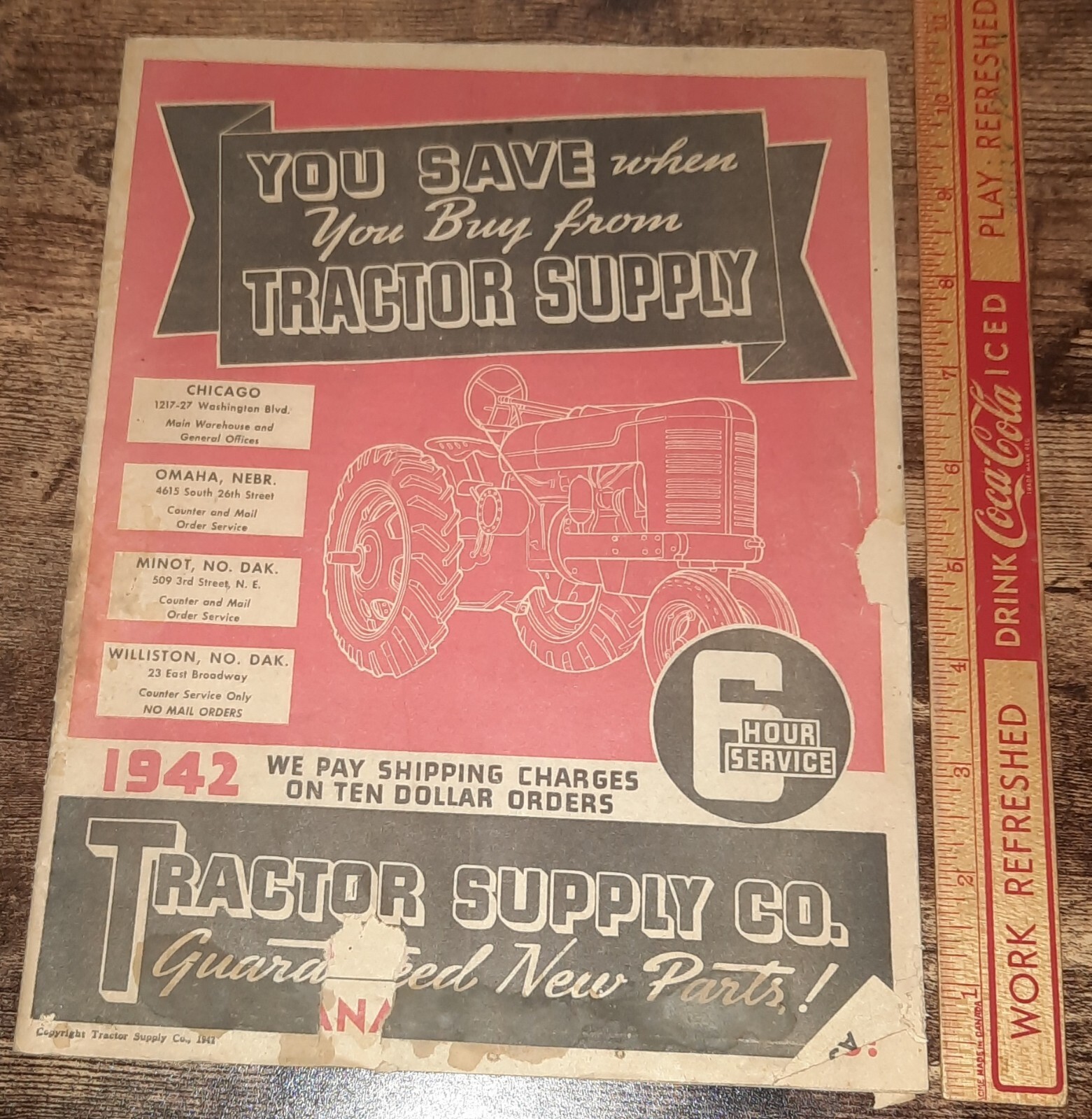 Tractor Supply Co. Guaranteed New Parts 1942 Order Guide IHC Fordson Hart-Parr