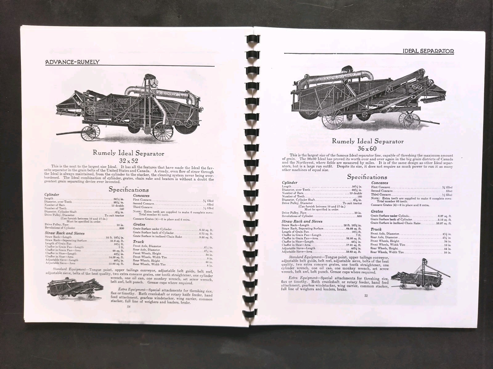 Rumley Oil Pull Tractor Dealer Brochure Owners Manual Print Advertising Reprint