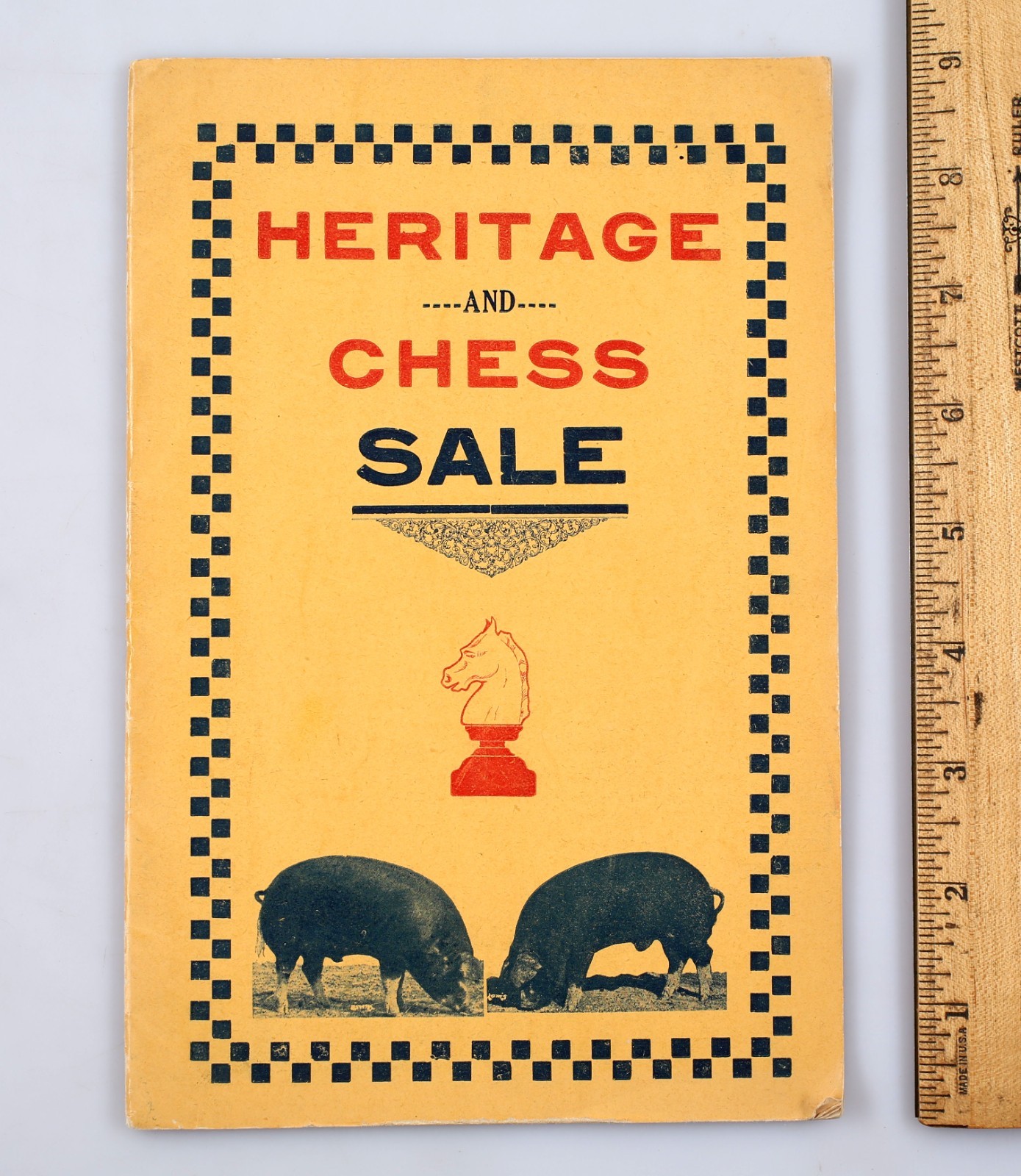 Vintage 1922 Heritage and Chess Poland China&rsquo;s Sow Hog Sale Program Alton Iowa