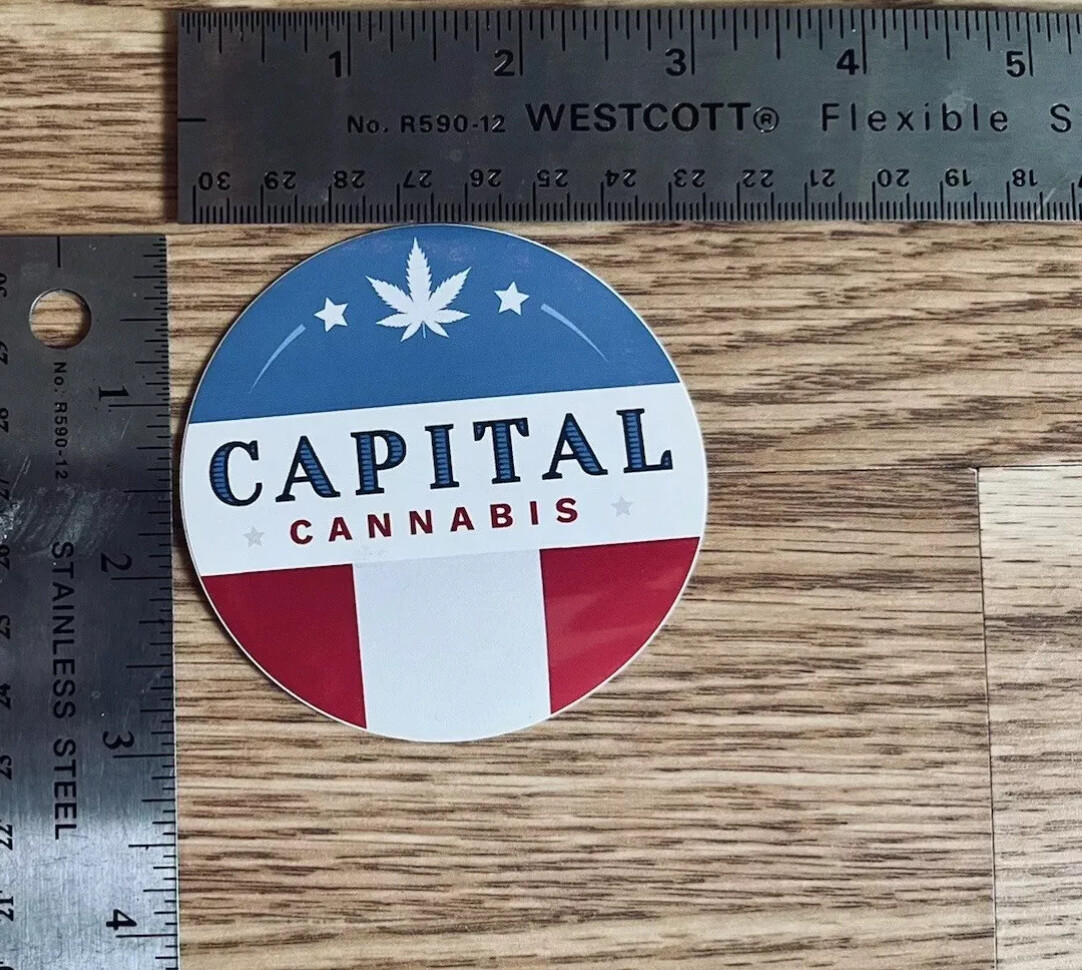 *VARIETY* GLOSSY VINYL STICKER – OREGON, USA CANNABIS CONCENTRATE ADVERTISEMENT