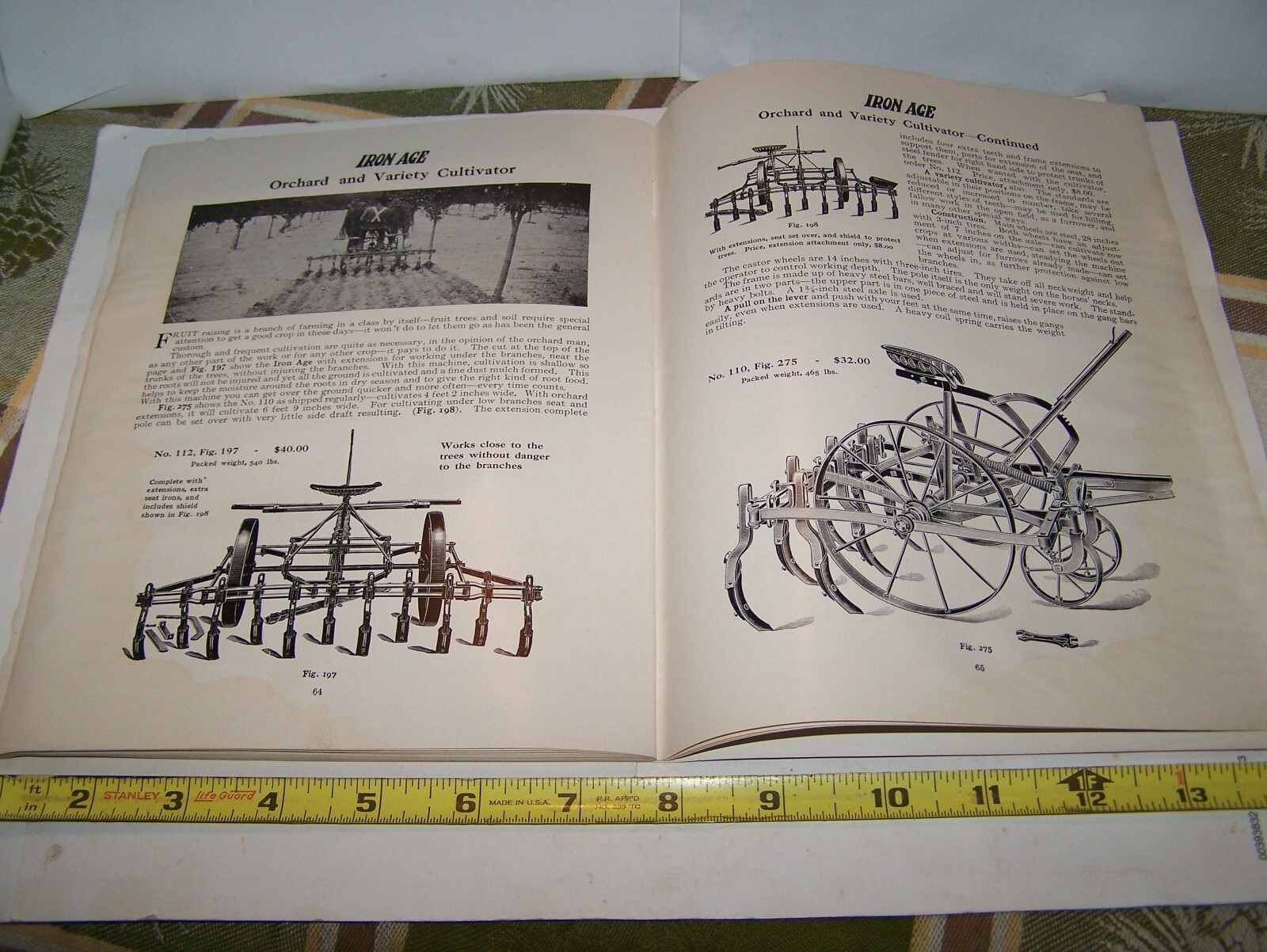 IRON AGE 1910 Full Line Sales Catalog Cultivator Plow Planter Farm Garden NICE!