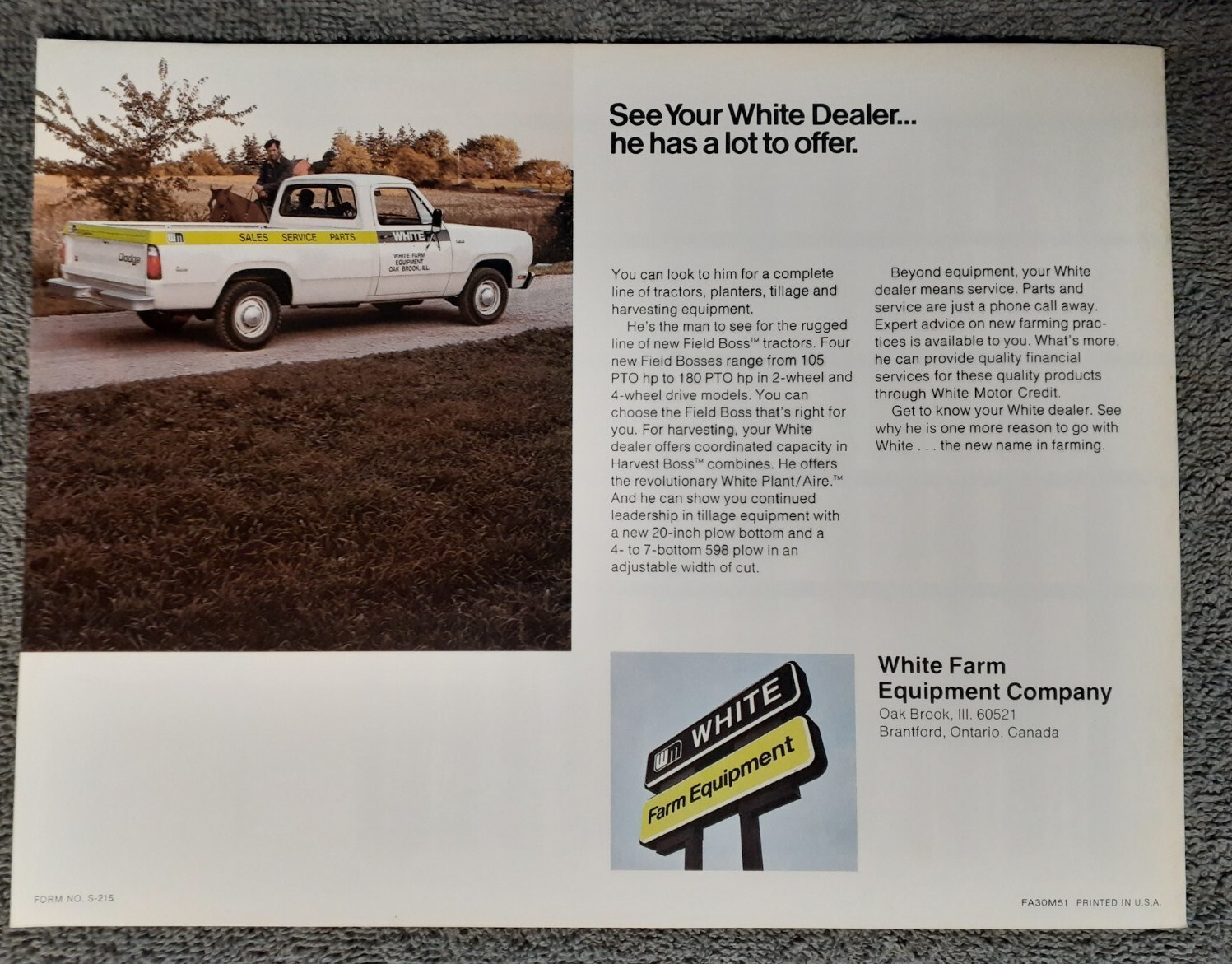 White Planters Brochure