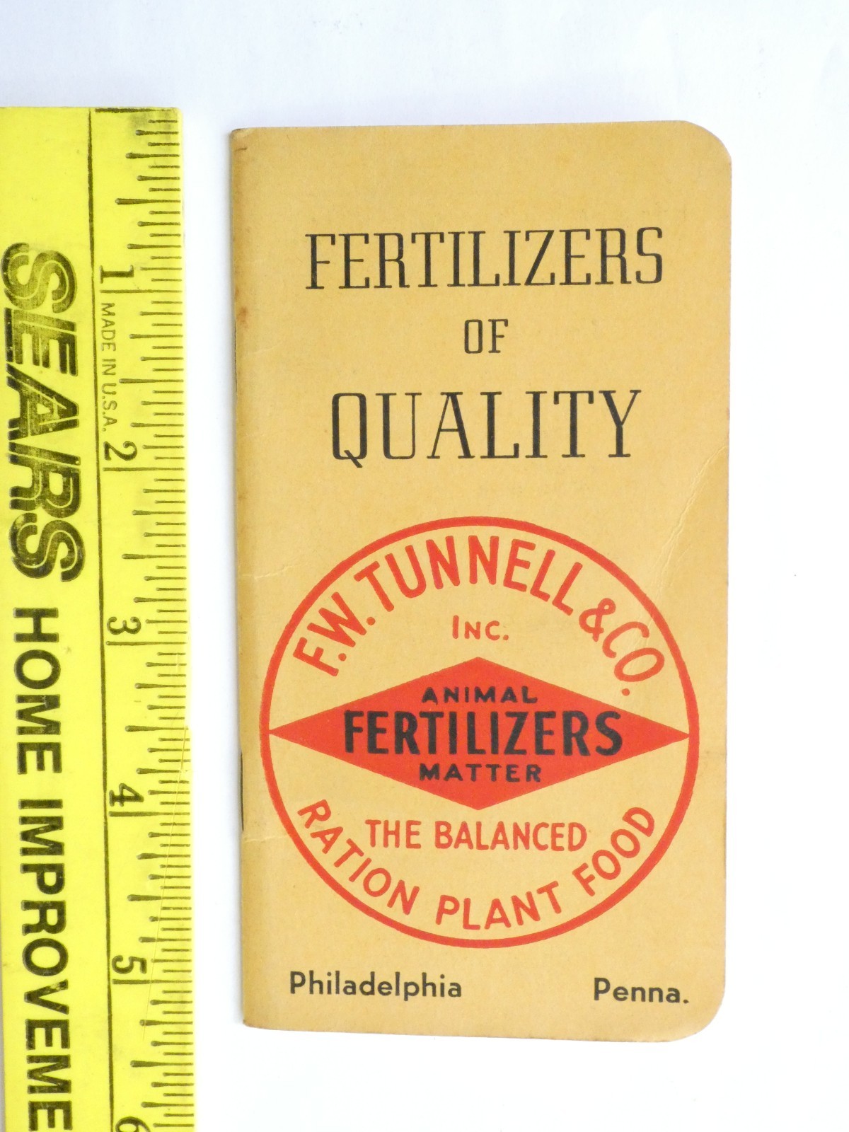FW Tunnell & Co. Fertilizers 1938 to 1942 4- Farming Notebooks Philadelphia PA