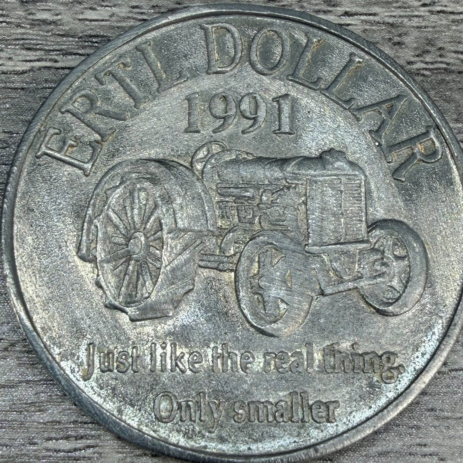 1991 ERTL Dollar Tractor Coin Token Farm Toy Promo Commemorative Piece VTG #2