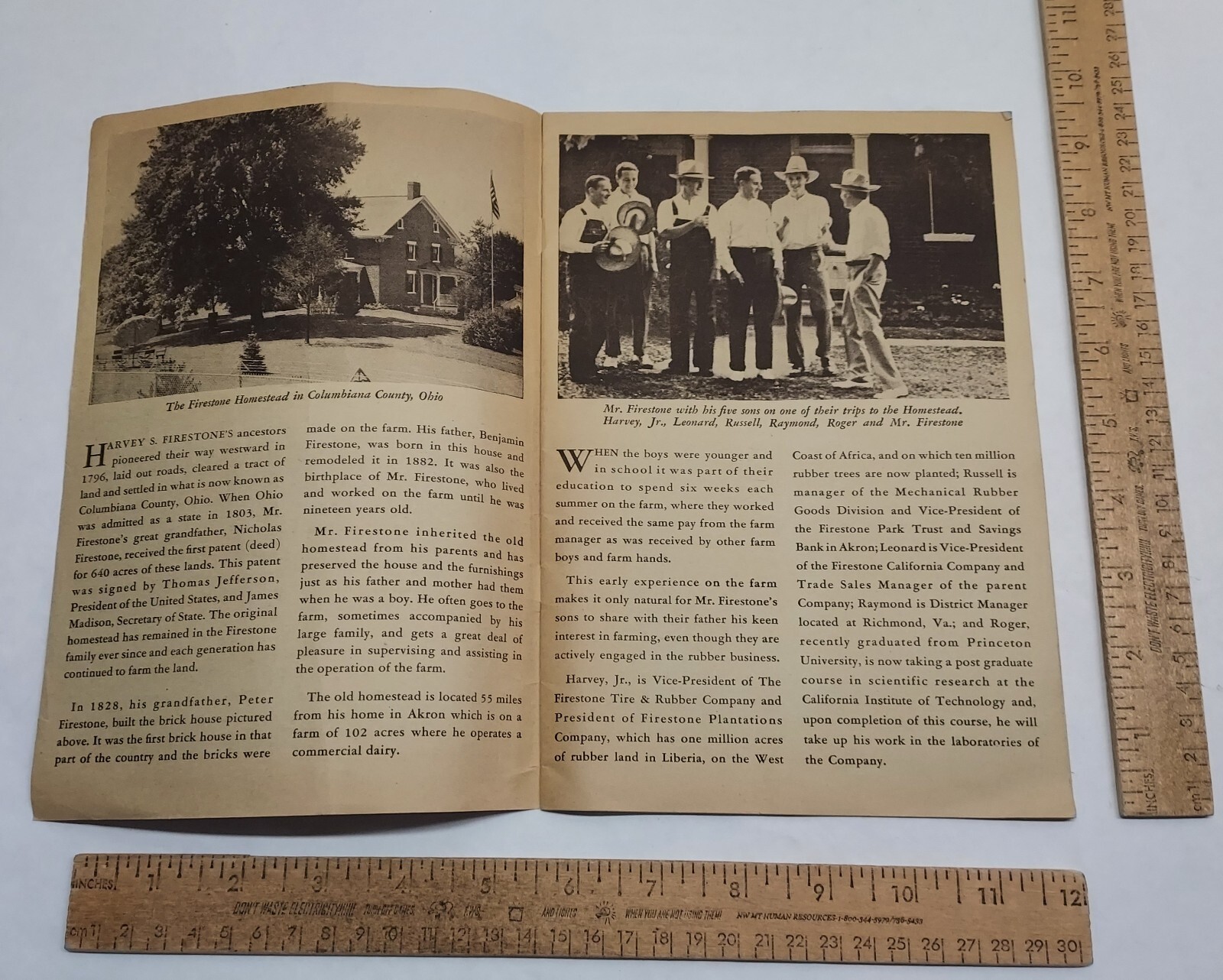 1935 – Firestone CATALOG – TIRES – AUTO SUPPLIES For FARM USE – listing #7373