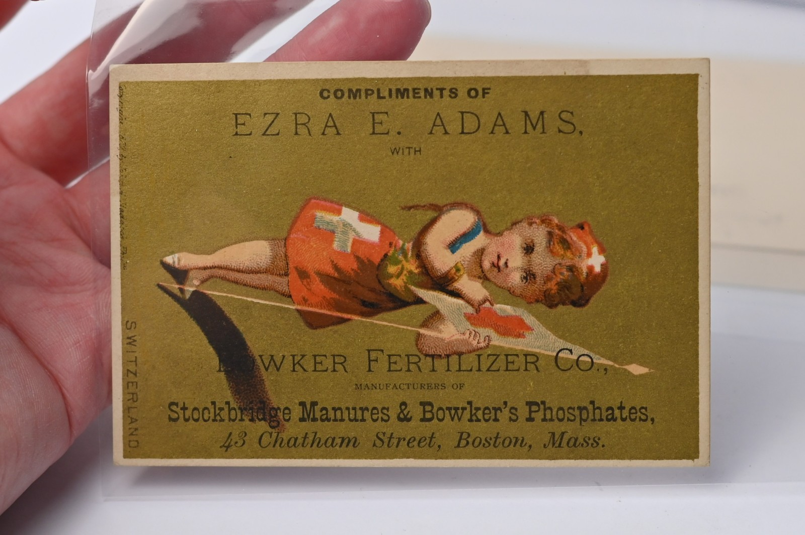 Bowker Fertilizer Co Boston Mass Trade Card Lot of 4