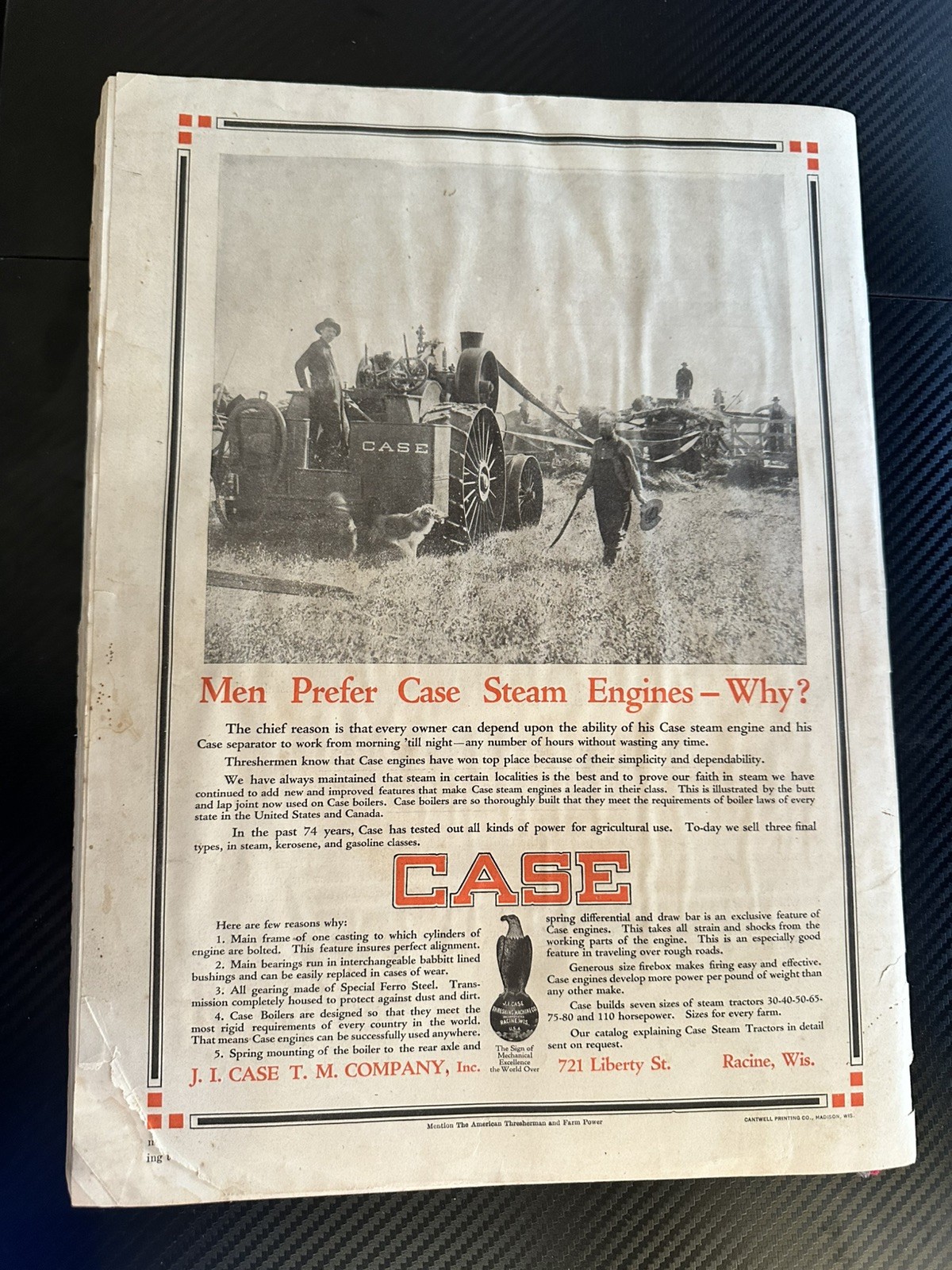 The American Thresherman and Farm Power MAGAZINE 1916 Madison, WIS Vol 19 No 3