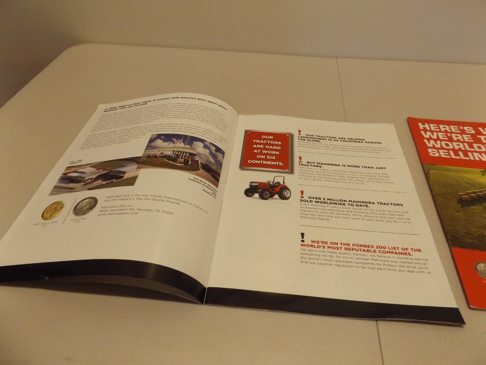 2-pc. MAHINDRA SERIES TRACTORS, 2013-2014