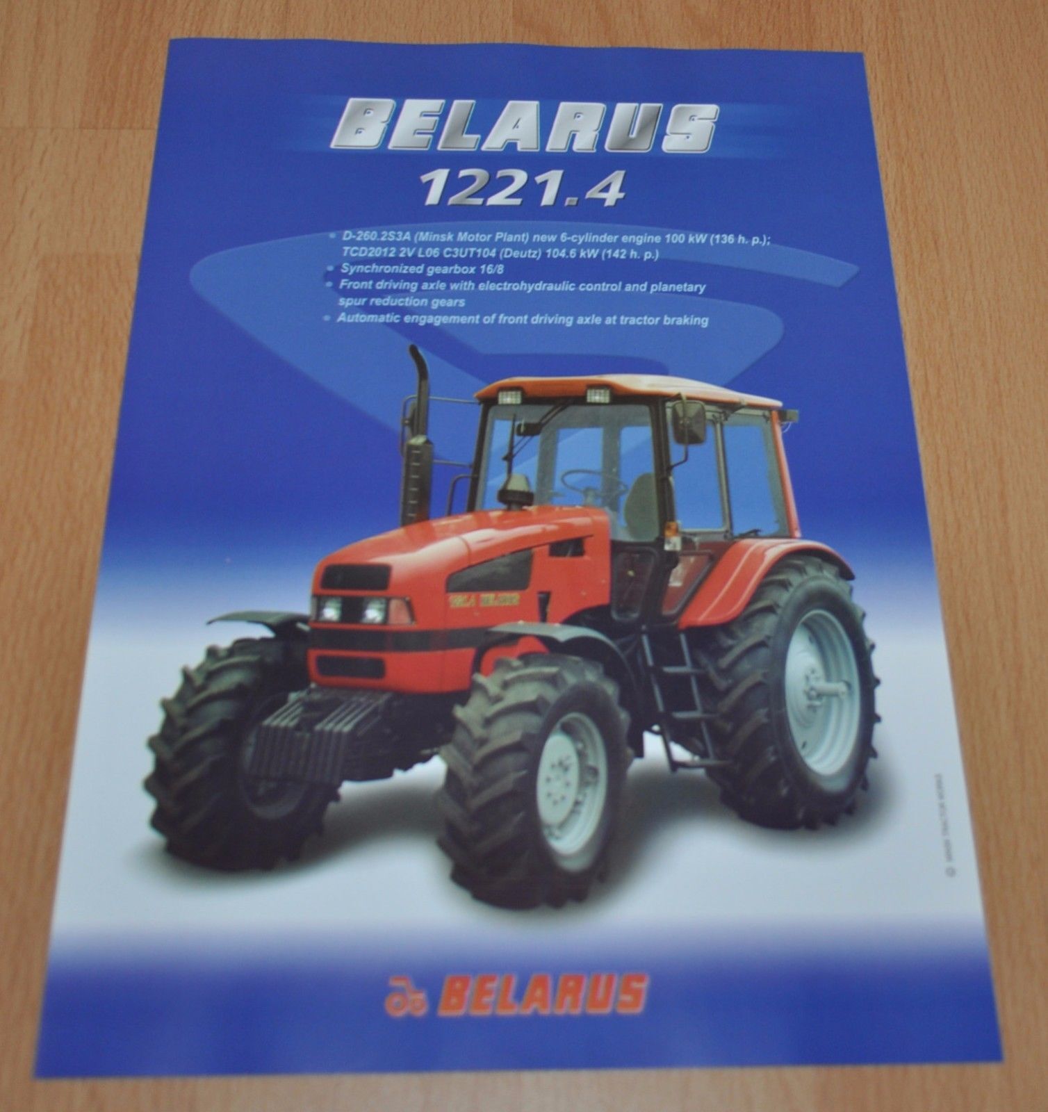 Belarus 1221.4 MTZ ENG Tractor Agriculture Brochure Prospekt