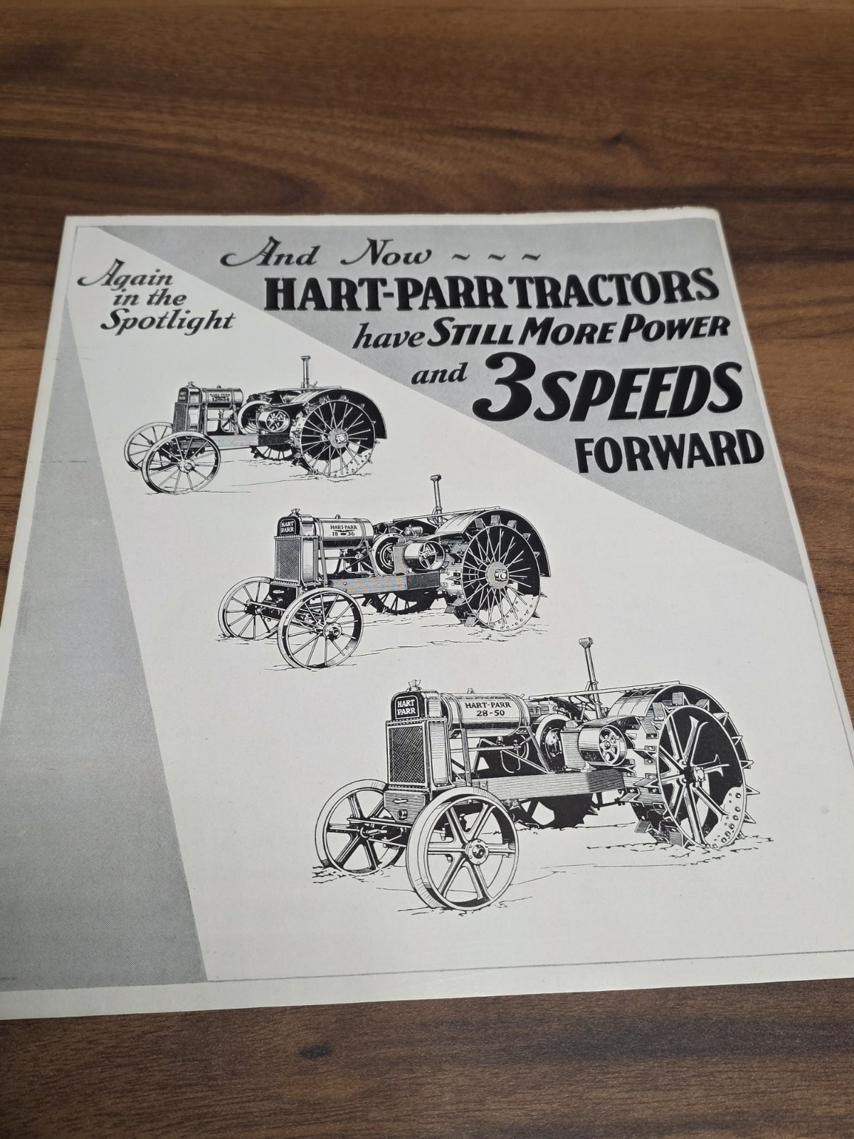 1927 One Page Hart Parr Tractor Sales Flyer A6-75M 11-27
