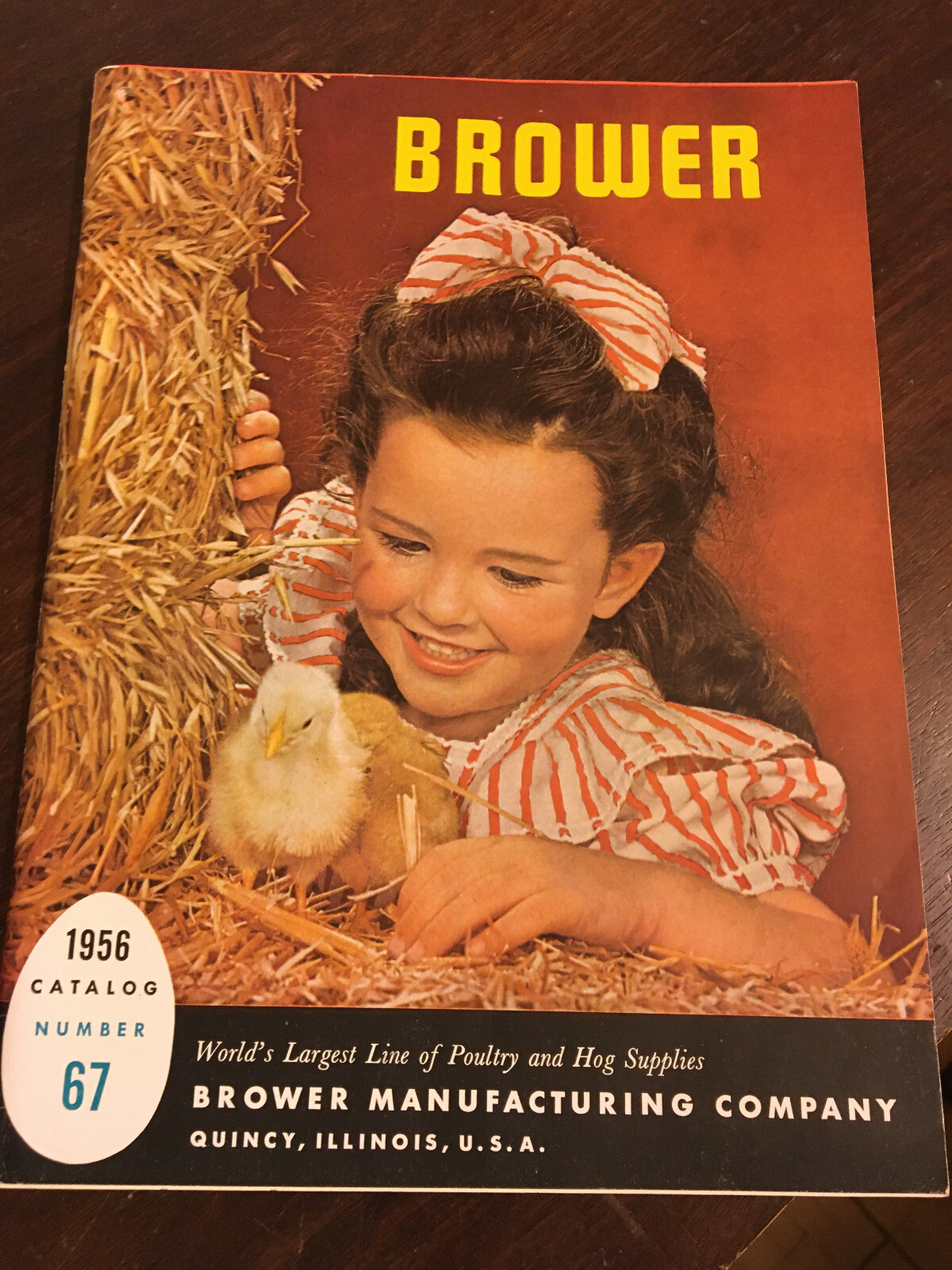Brower Catalog 67, 1956, Poultry & Hog Supplies Book, Never used w envelope