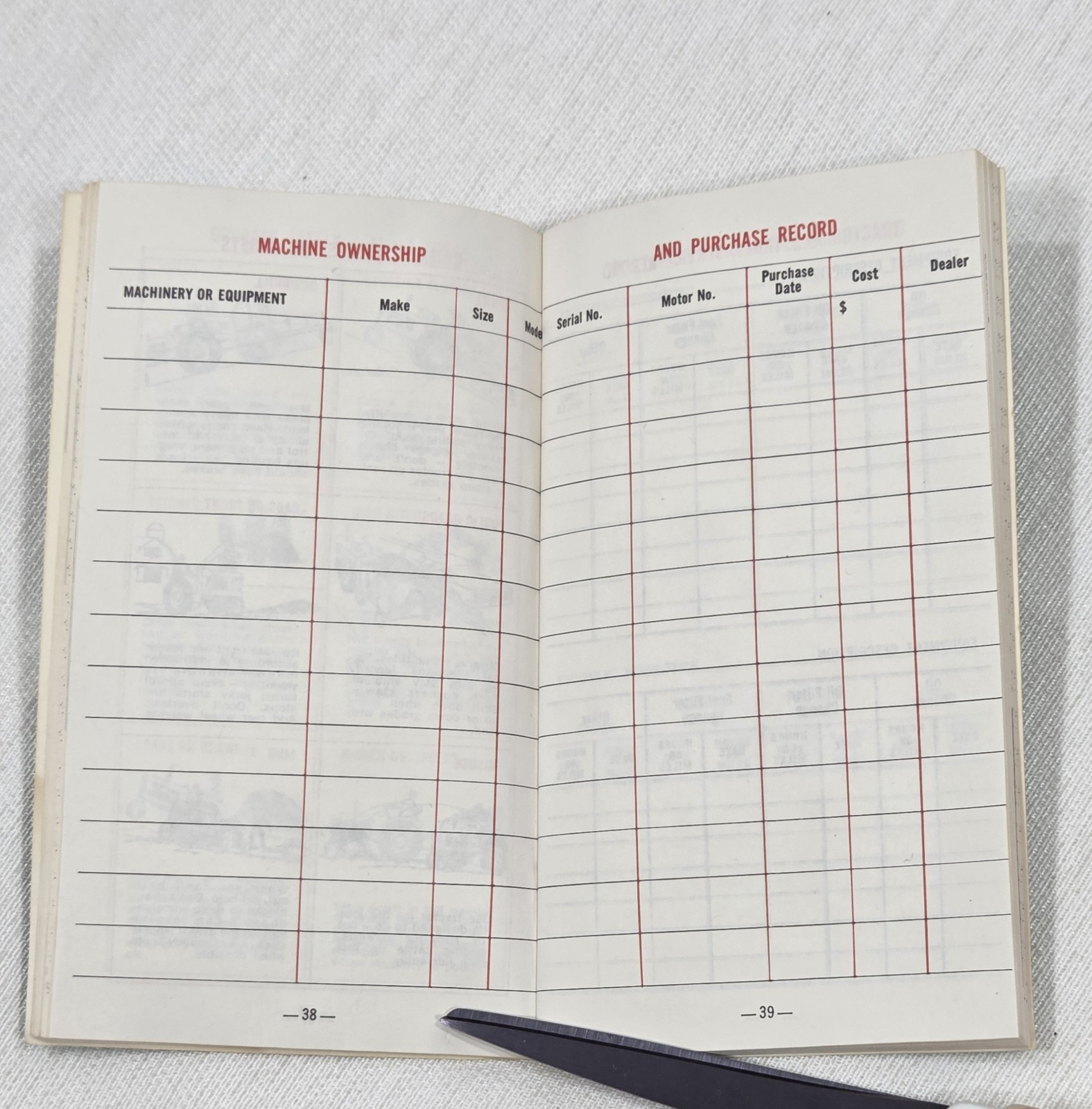 Vintage 1977 1978 Farm Ranch Field Notebook Tobacco Warehouse Ag Guide Ledger