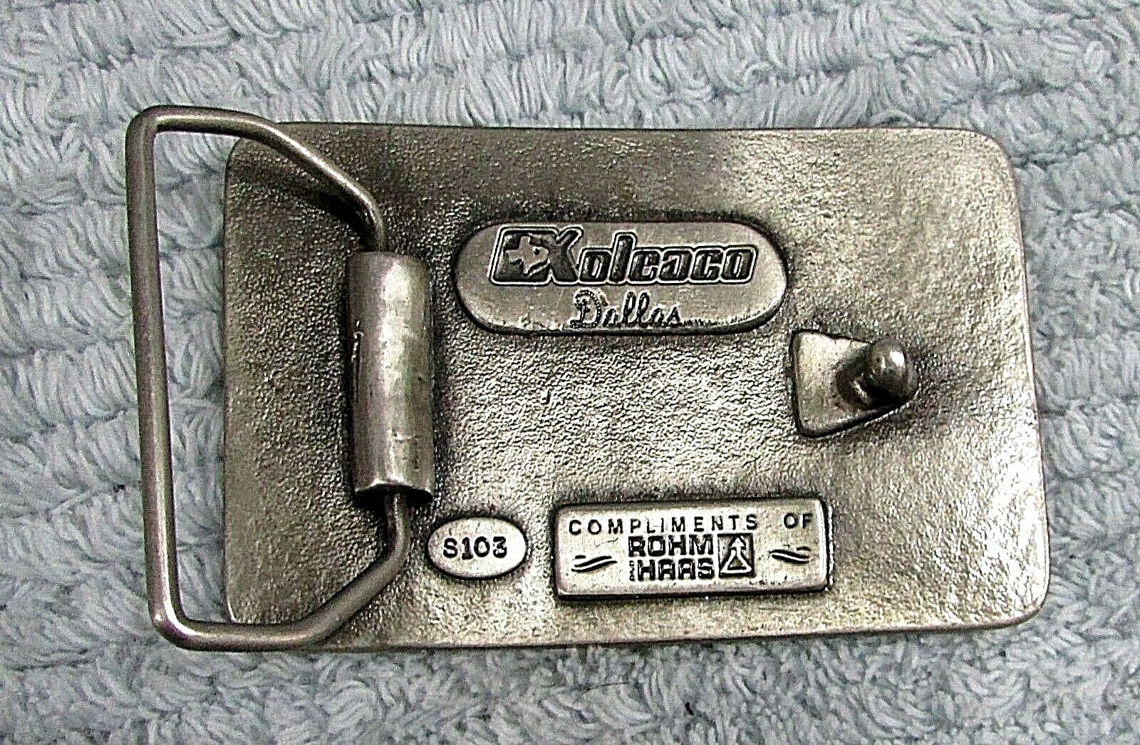 Xoleaco Dithane M-45 Fungicide Farm Chemical Belt Buckle RDHM HAAS FREE S/H