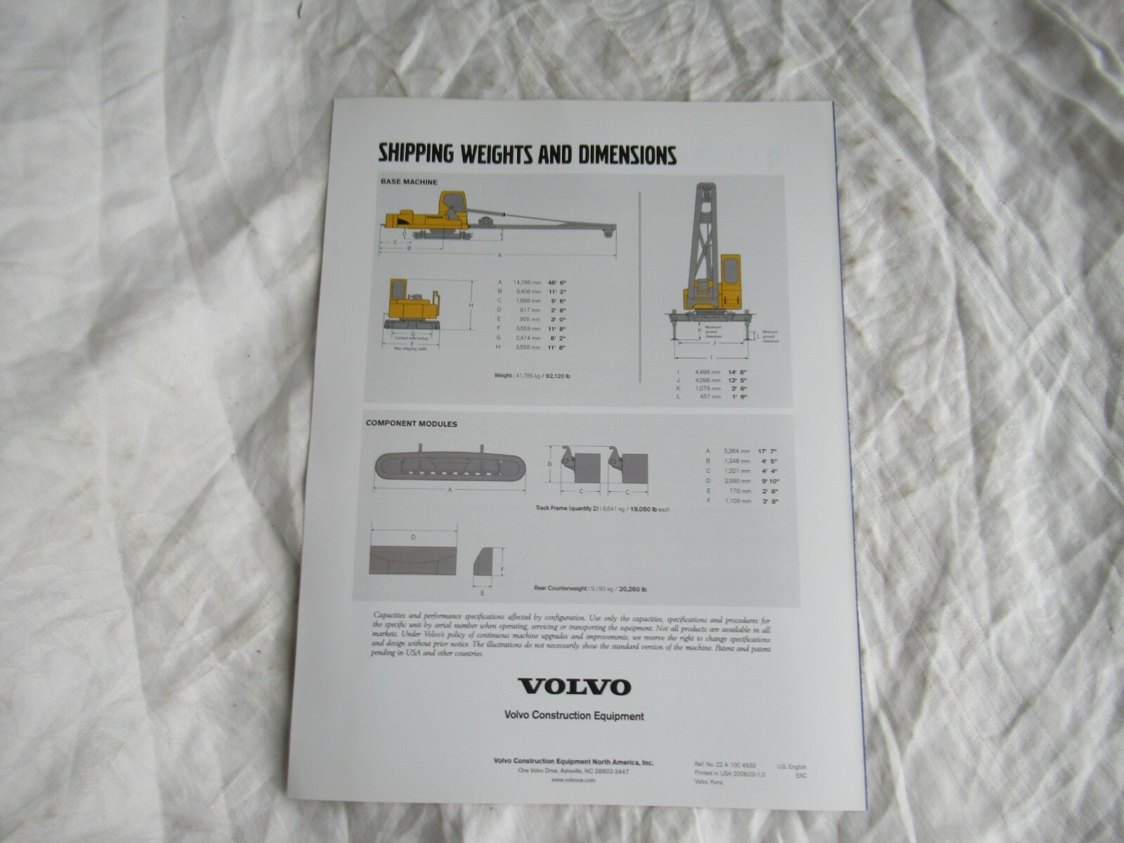 Volvo PL4611 pipelayer brochure