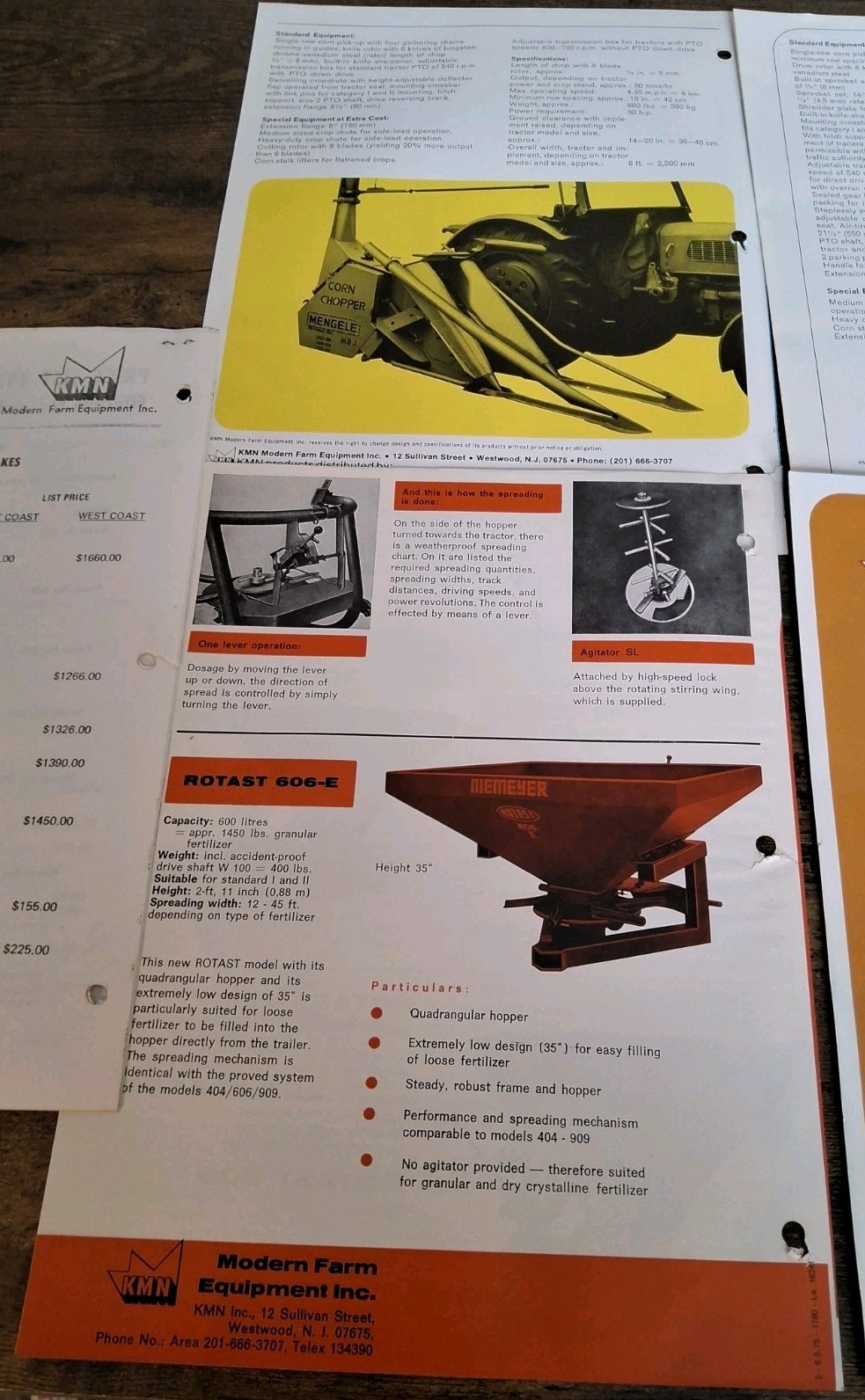 KNM Brochures Corn Chopper KRONEvator Fertilizer Spreaders Silo Unloader Mowers