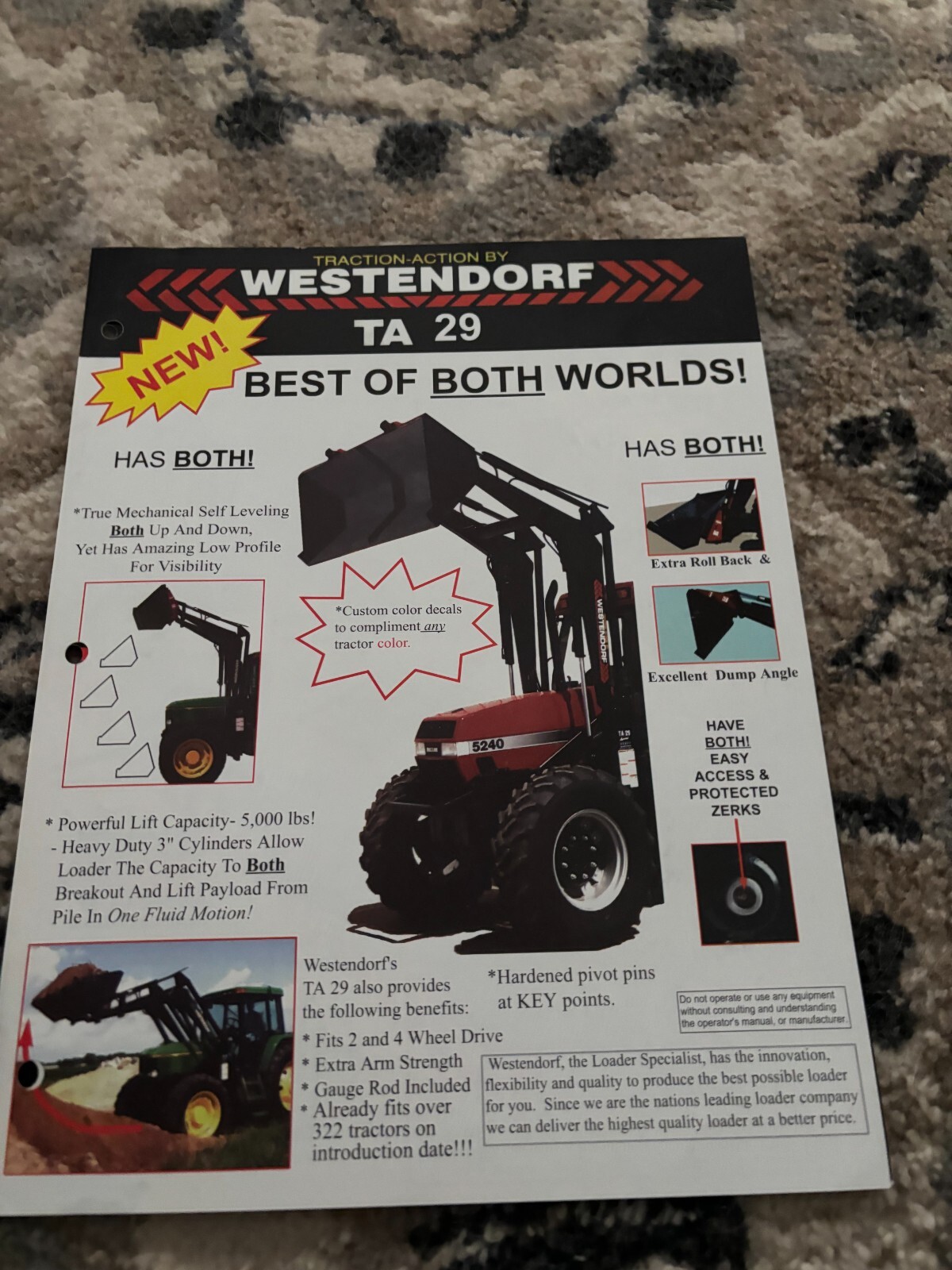 Westendorf TA29 Series Farm Tractor Loaders Brochure FCCA25