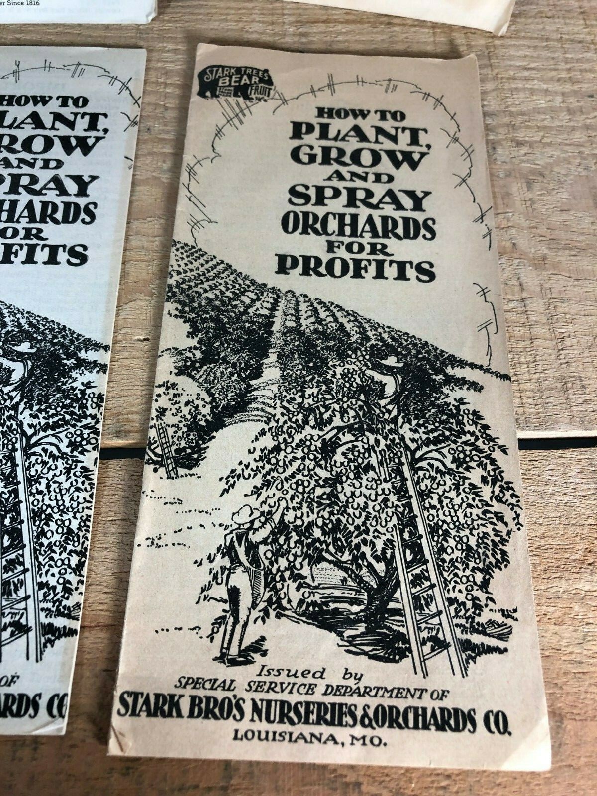 4 Vintage 1930s Stark Bro&rsquo;s Nurseries Orchard Fruit Trees Brochures Catalogs