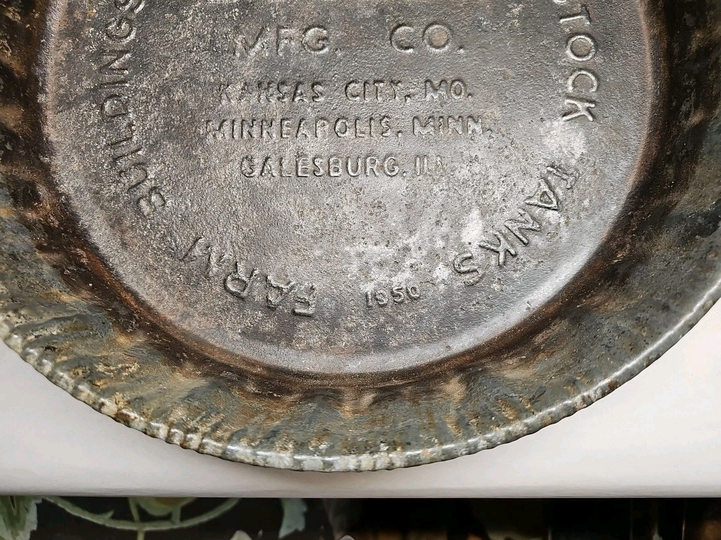 1950 Butler Mfg. Co. Grain Bin Advertising Grain Livestock Pan Vintage