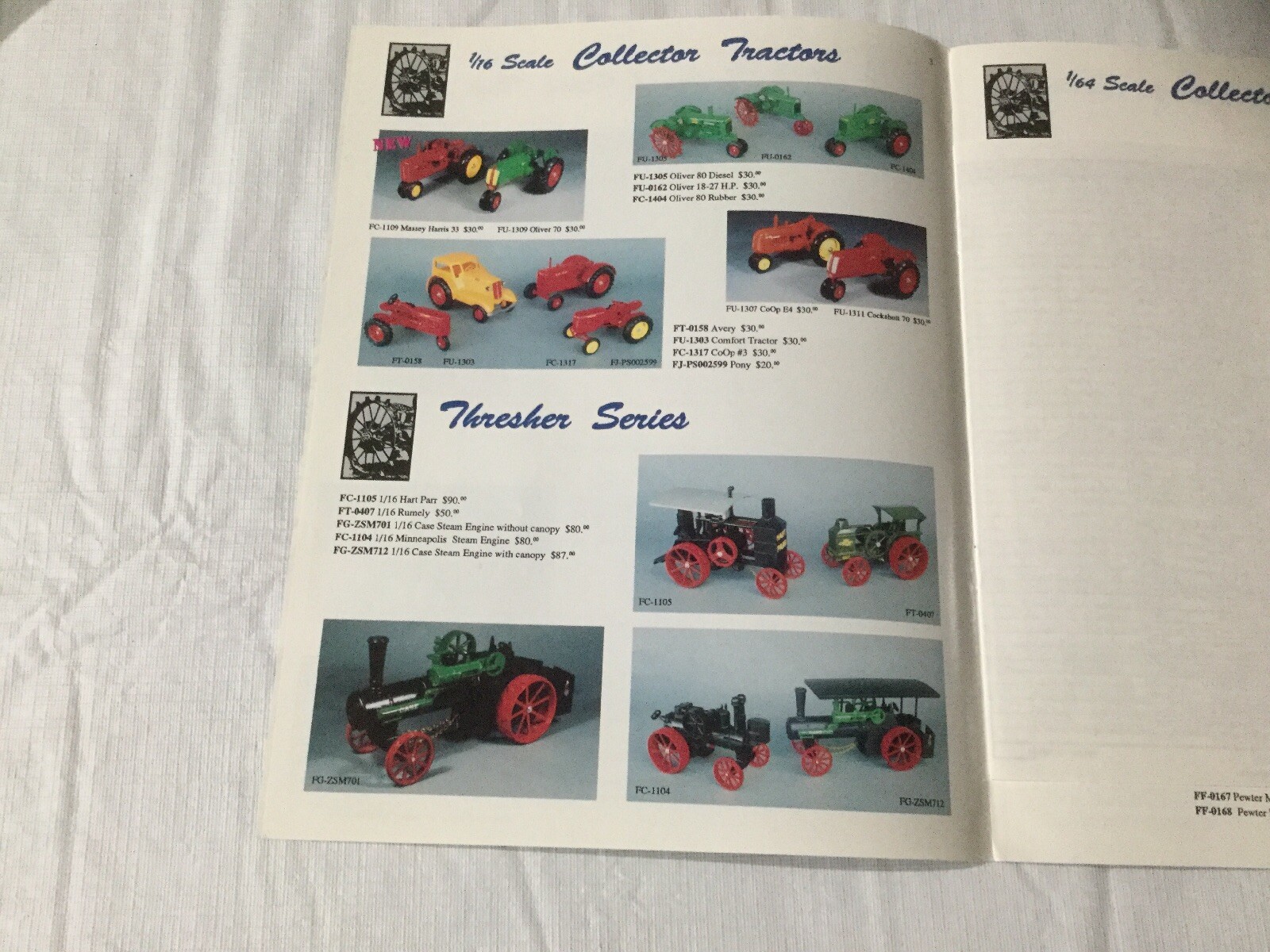 Joseph L. Ertl Scale Models 8 Pages 1992 Sales Brochure