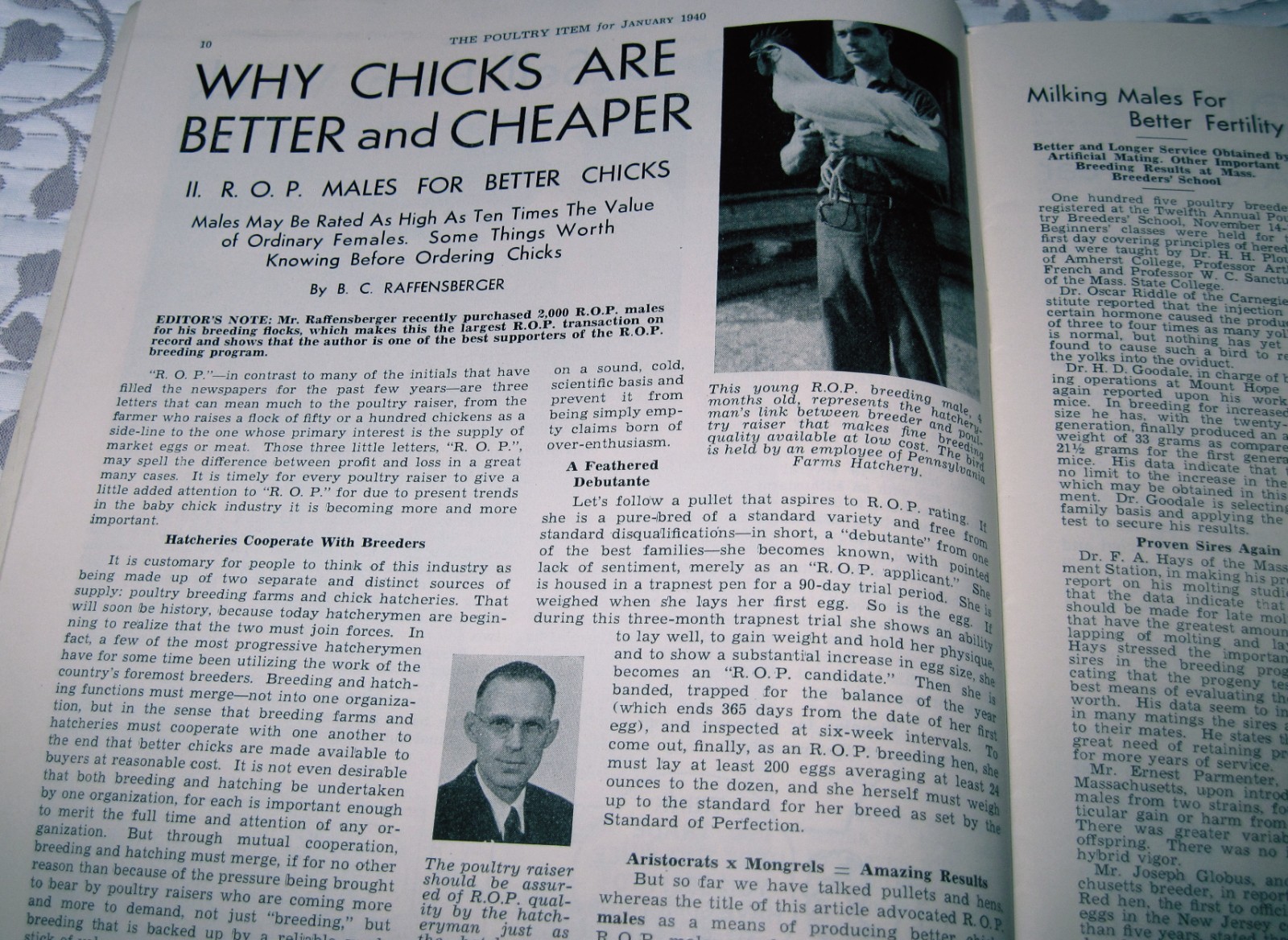 1940 Issue Poultry Item Magazine Sellersville, PA Poultry Farming Magazine