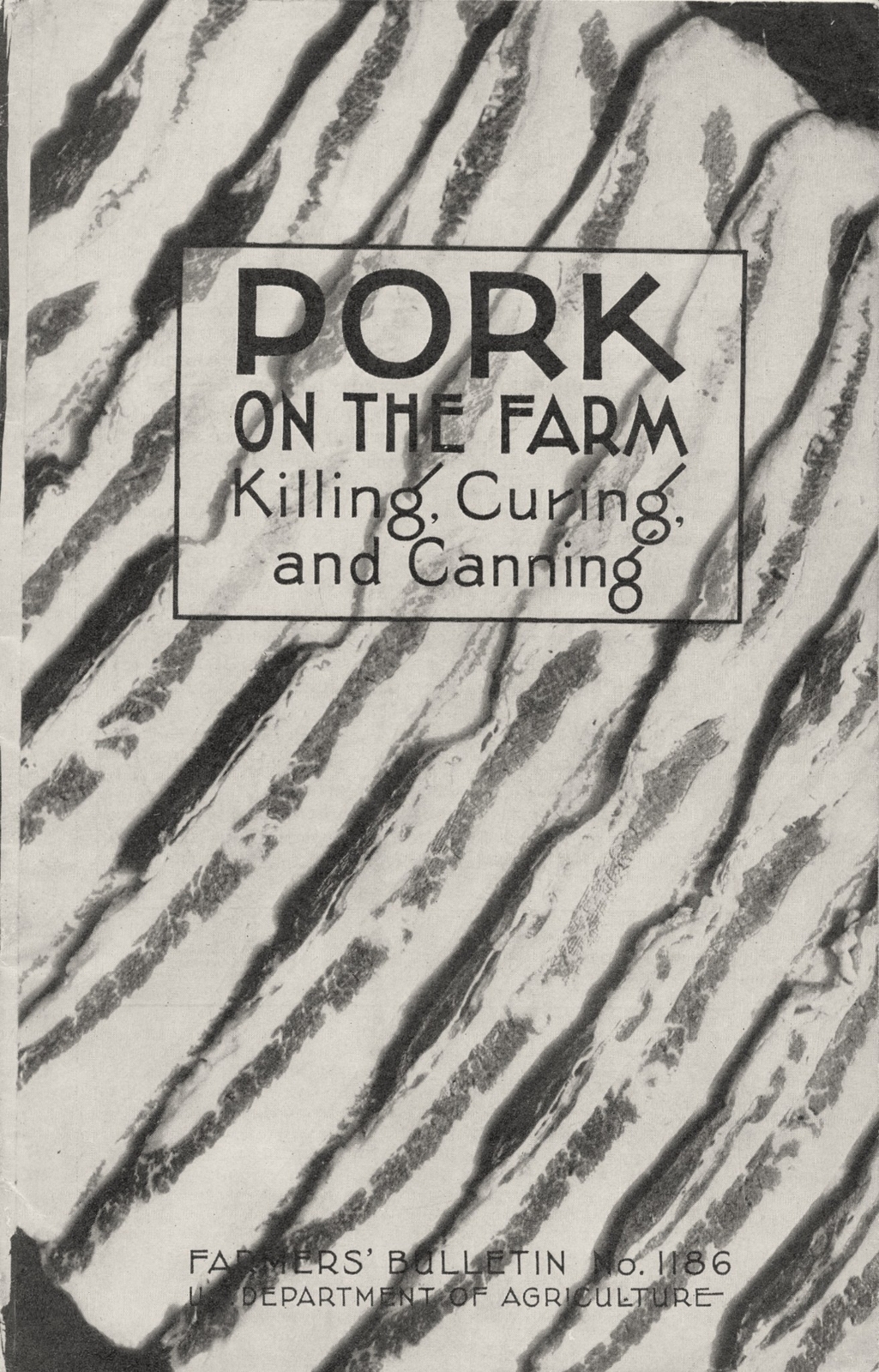 1938 PORK ON THE FARM KILLING CURING CANNING FARMER&rsquo;S BULLETIN USDA PHOTOS USA