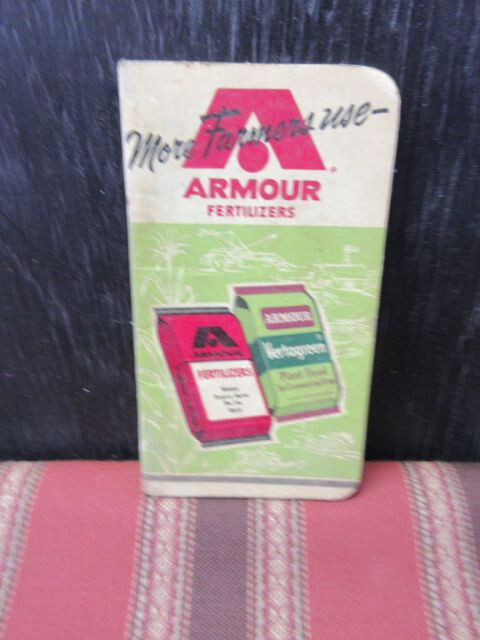 Vintage Armour&rsquo;s Fertilizer / Vertagreen Memo Book from 1957  