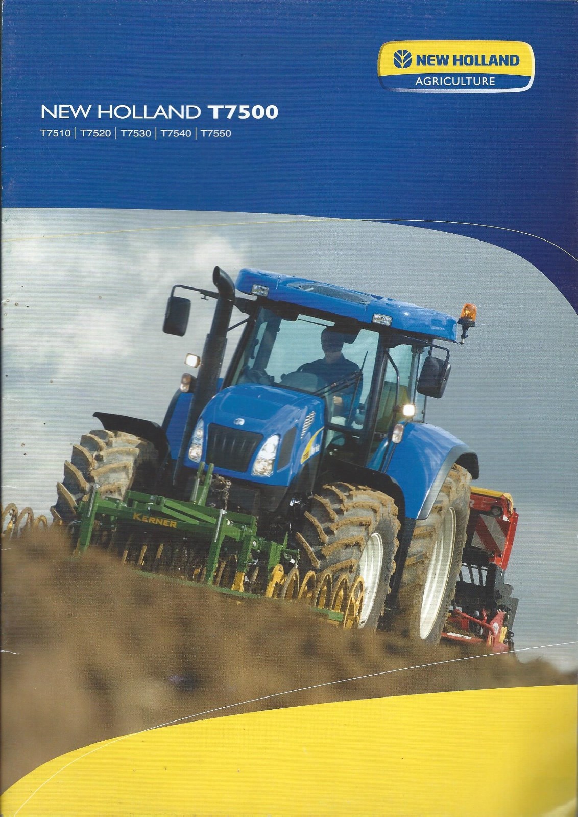 Farm Tractor Brochure – New Holland T7510 etal T7500 series c2008 FRENCH (F4721)