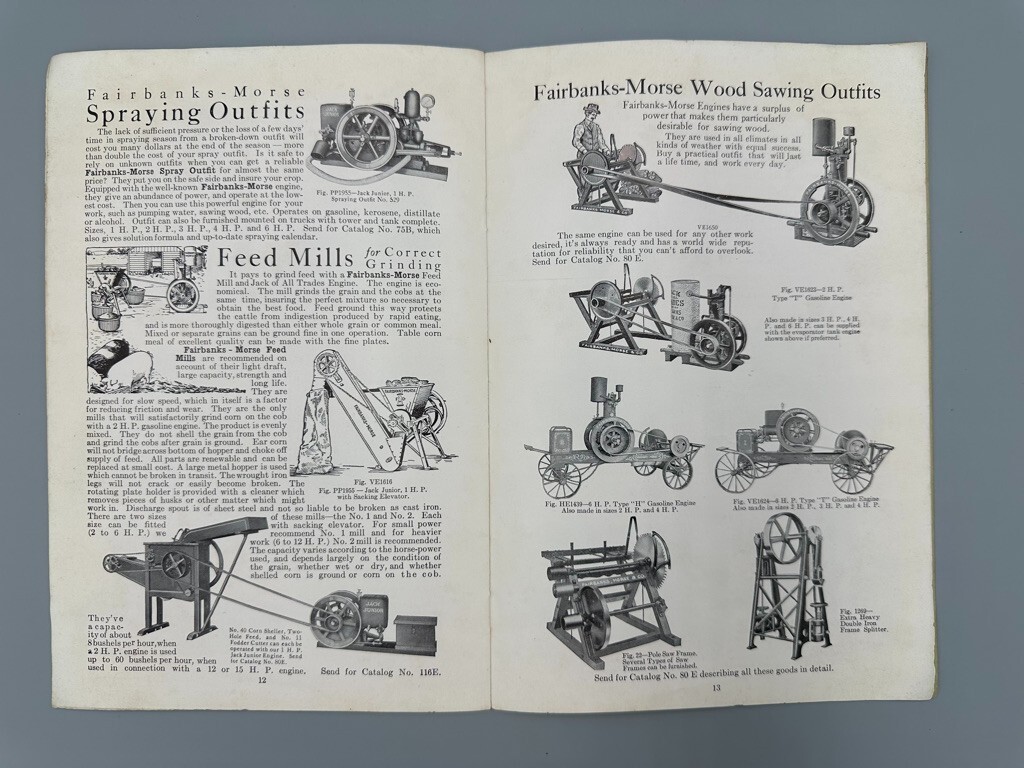 1910 FAIRBANKS MORSE Farm Advertising STOCK SCALES Pump ENGINES Windmill CATALOG