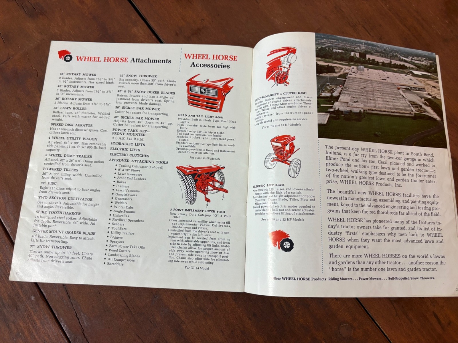 1969 Wheel Horse Garden Tractor Sales Brochure Electro 12 Charger 10 12