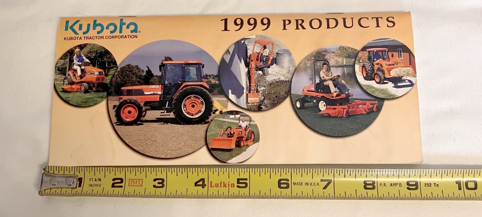 Kubota 1999 Products 48 pages Page Literature Guide 9&Prime; x 4&Prime; *STAINED*
