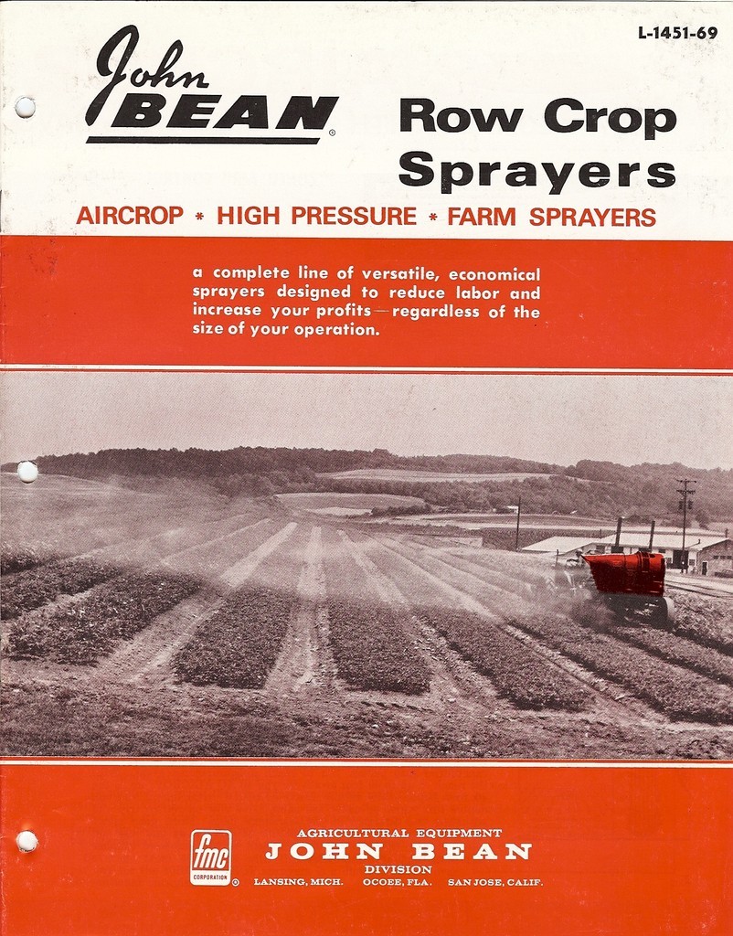Farm Implement Brochure – John Bean – Row Crop Sprayers – 1969 (FB79)