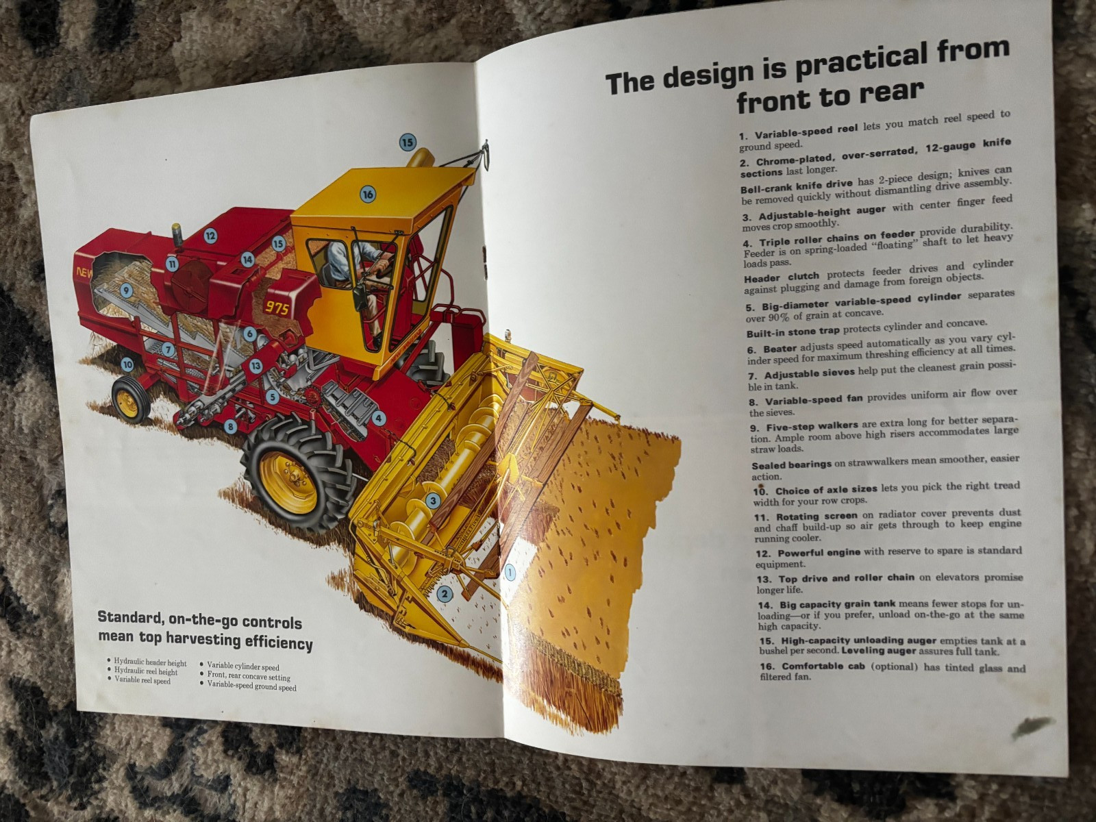 New Holland 975 985 995 Combine For 1970 Brochure DCPA26