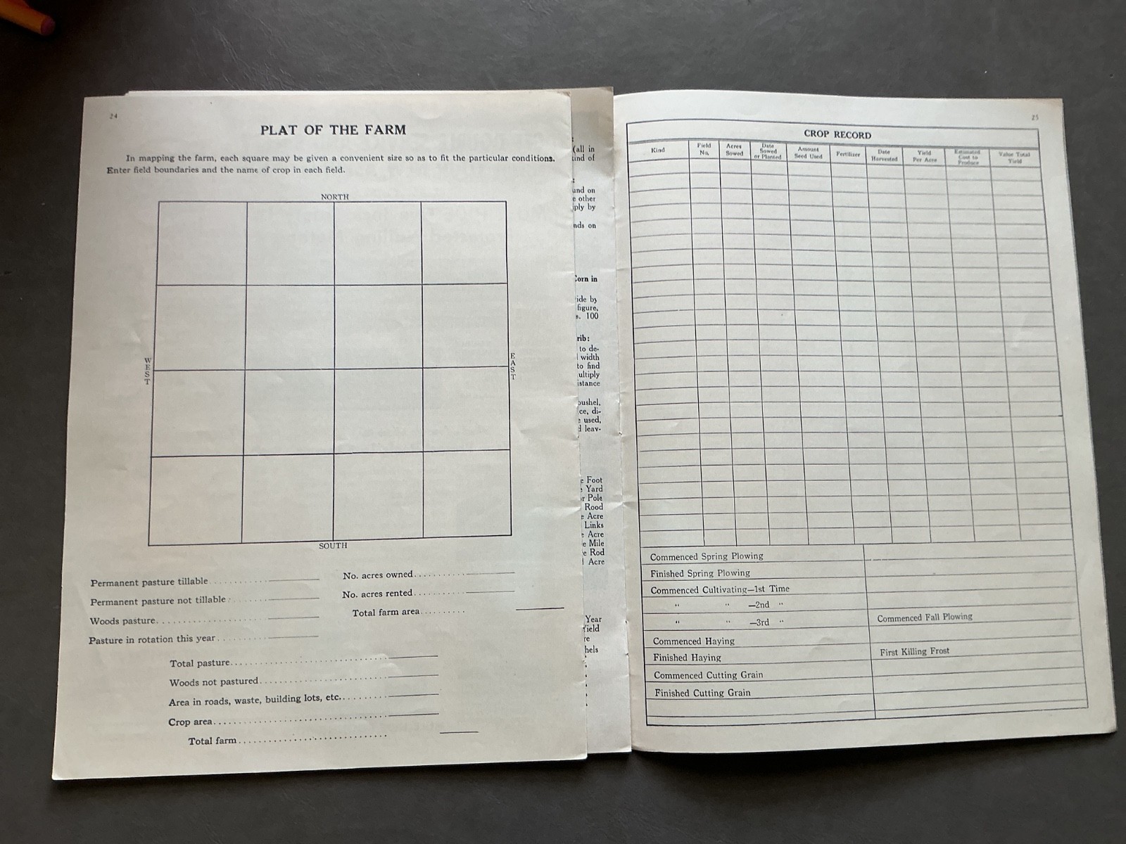 1942 Farm Acct. Record Book – J. F. Anderson Lumber Co. Minnesota, Iowa, Dakotas