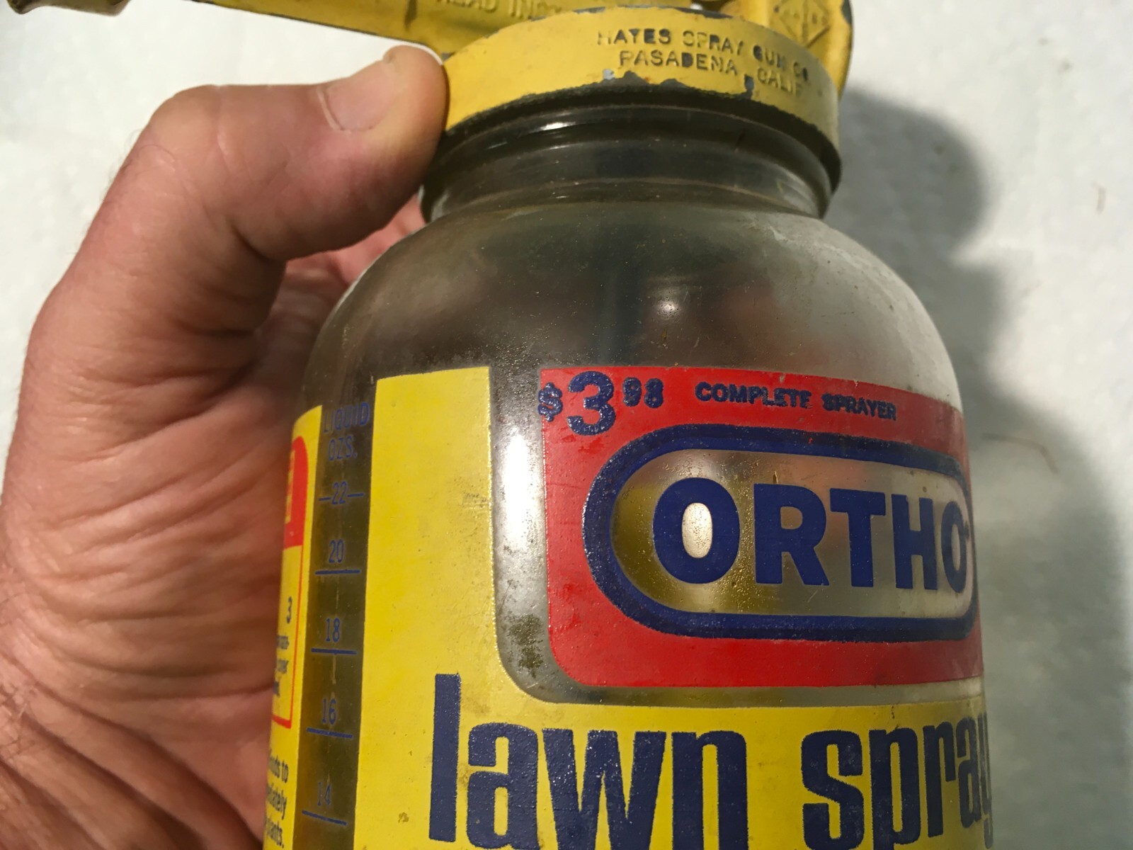 Vintage Ortho Lawn Sprayer Metal Top