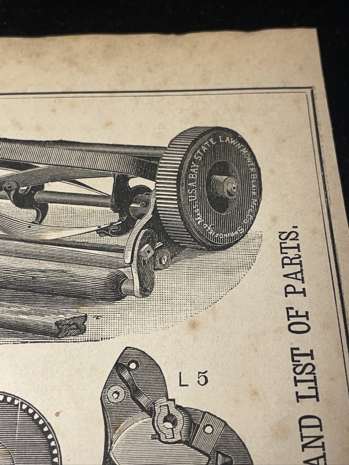 1891 Baldwin – Bay State Lawn Mower Farm Advertising – New Orleans