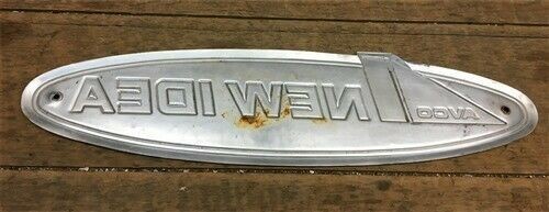 Avco New Idea Sign, Vintage Aluminum Advertising Sign, Farm Implement Sign a