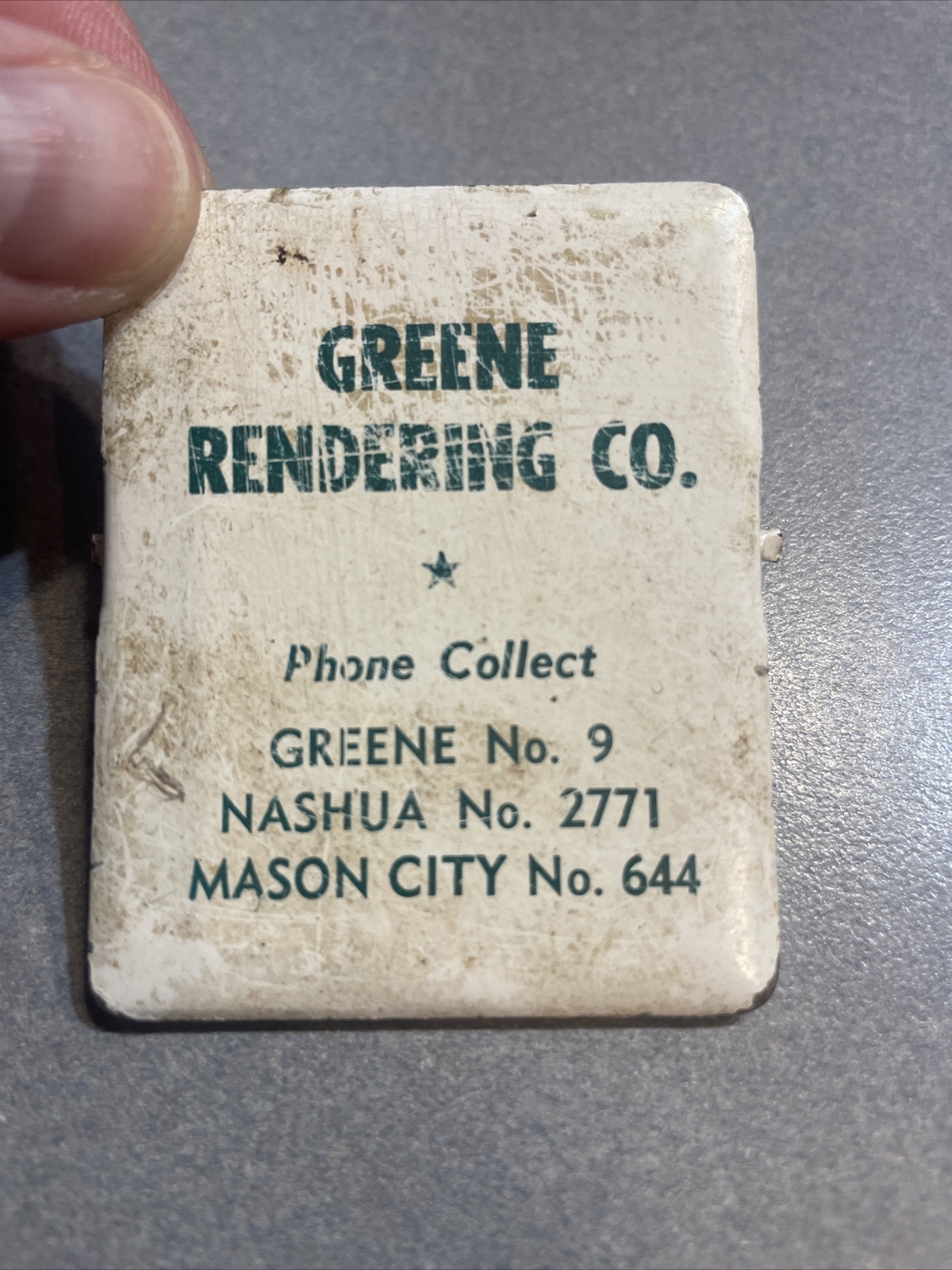 Antique Rendering Slaughter House Advertising Clip Greene Nashua Mason City IA