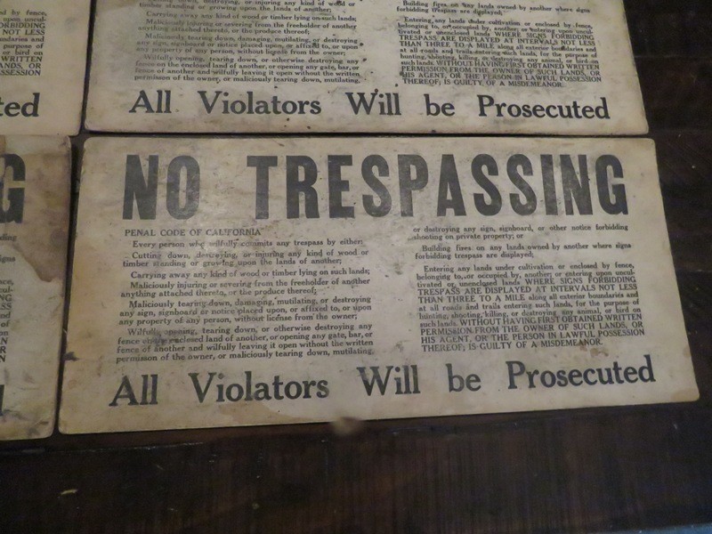 2 California Cultivator Farm Protective Serice Signs & 4 No trespassing signs