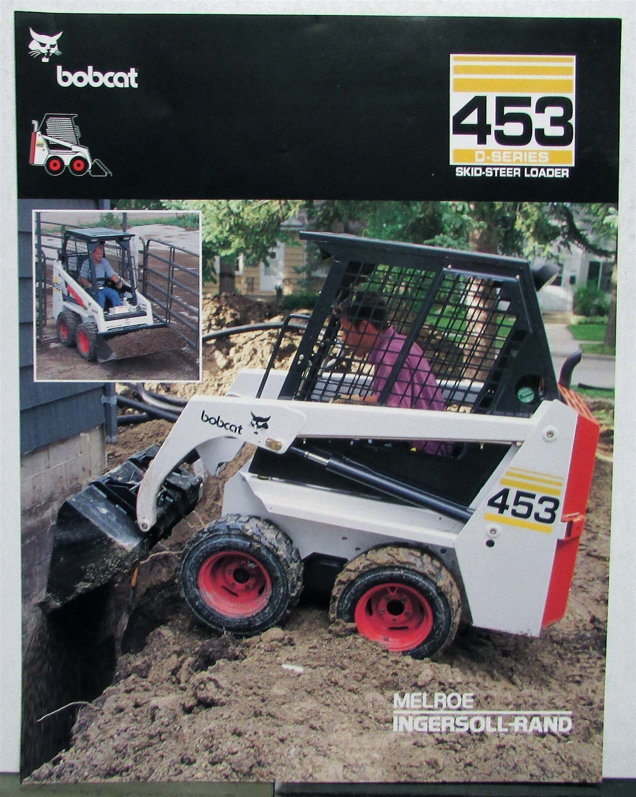 1999 Bobcat Ingersoll-Rand 453 D-Series Skid Steer Loader Construction Sheet