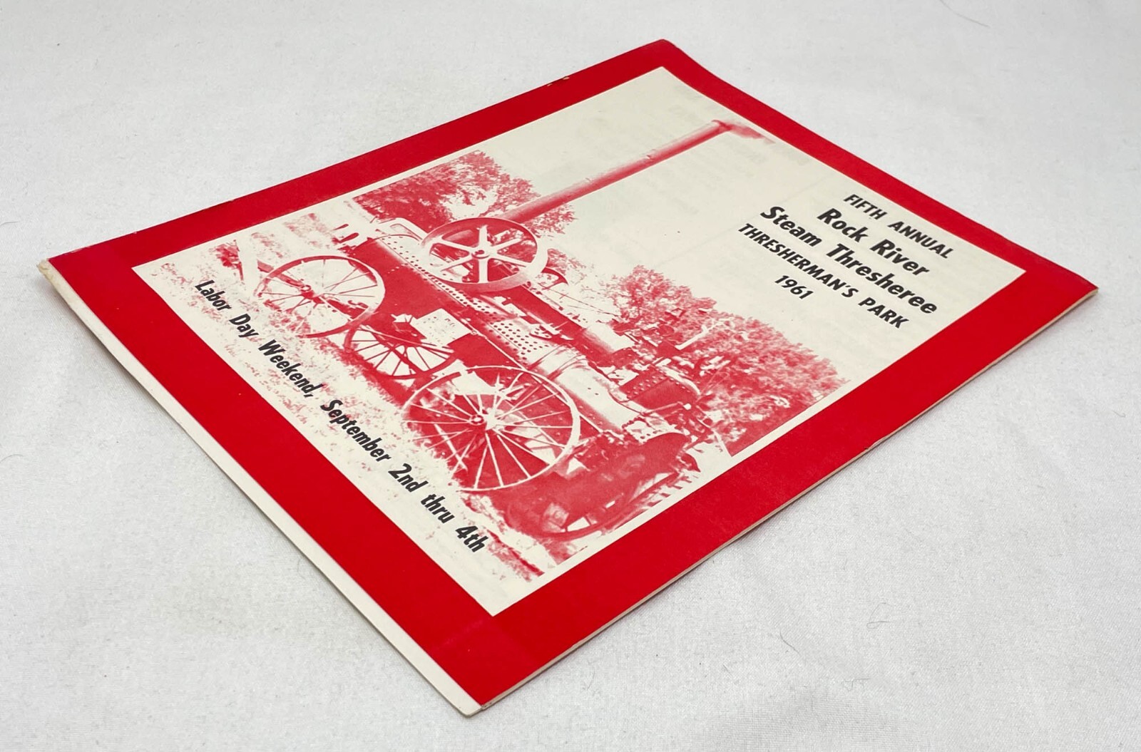 Rock River Steam Thresheree Souvenir Booklet Argriculture Threshers 1961