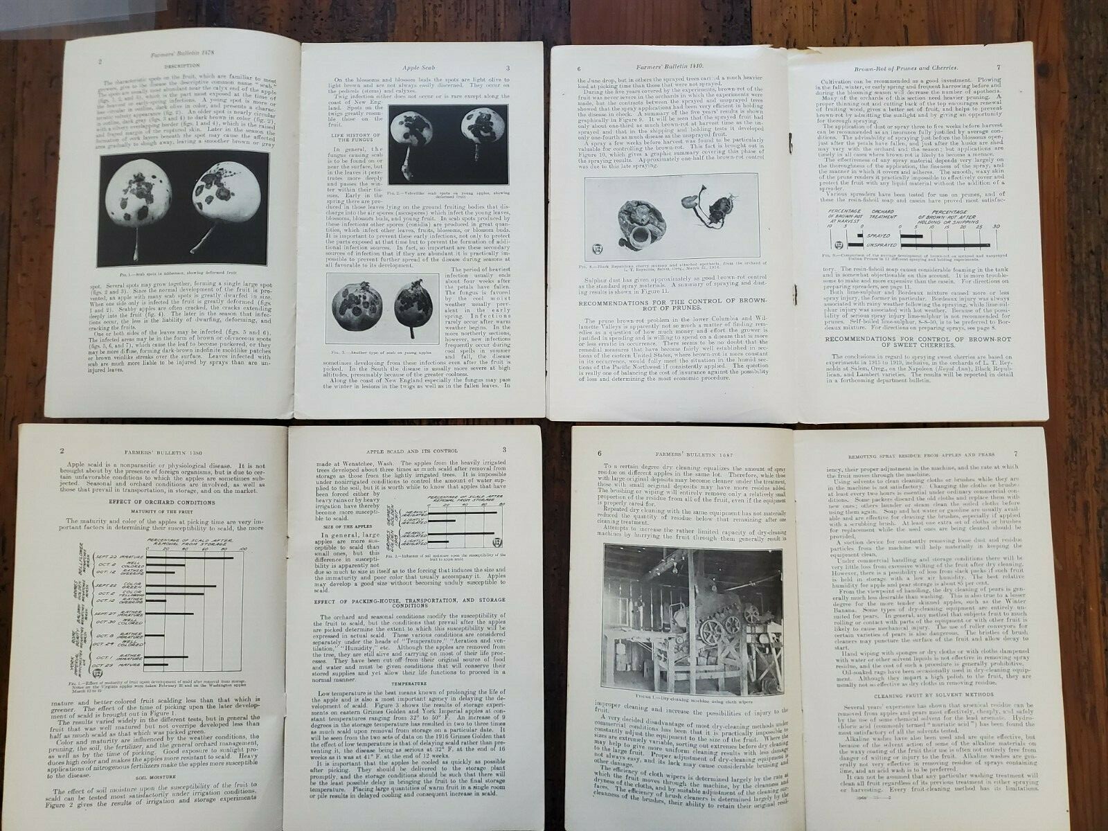 US Vintage Department of Agriculture Farmers Bulletin Lot of 4 Different (DA6)