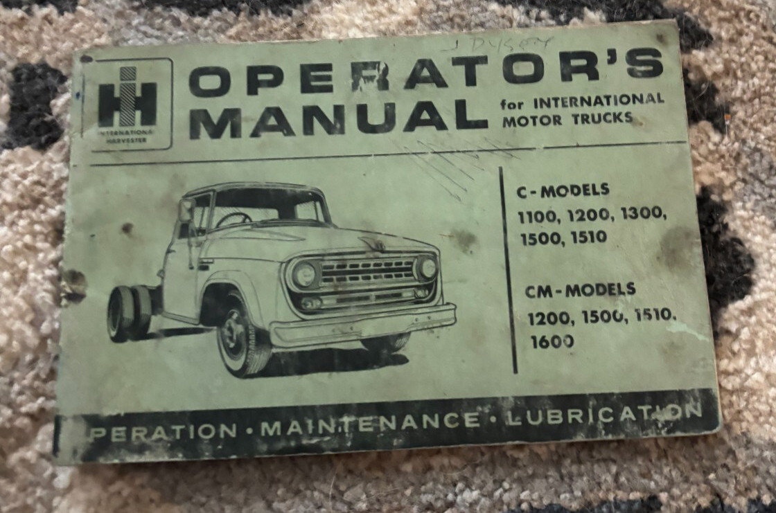 International Harvester C CM Truck Operator&rsquo;s Manual Brochure FCCA25