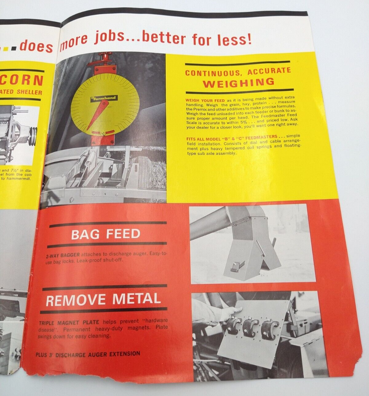 VTG 1960s Farmhand Feedmaster Dealer Sales Brochure 8 pg 8.5&Prime;x11&Prime; Grinder Mixer